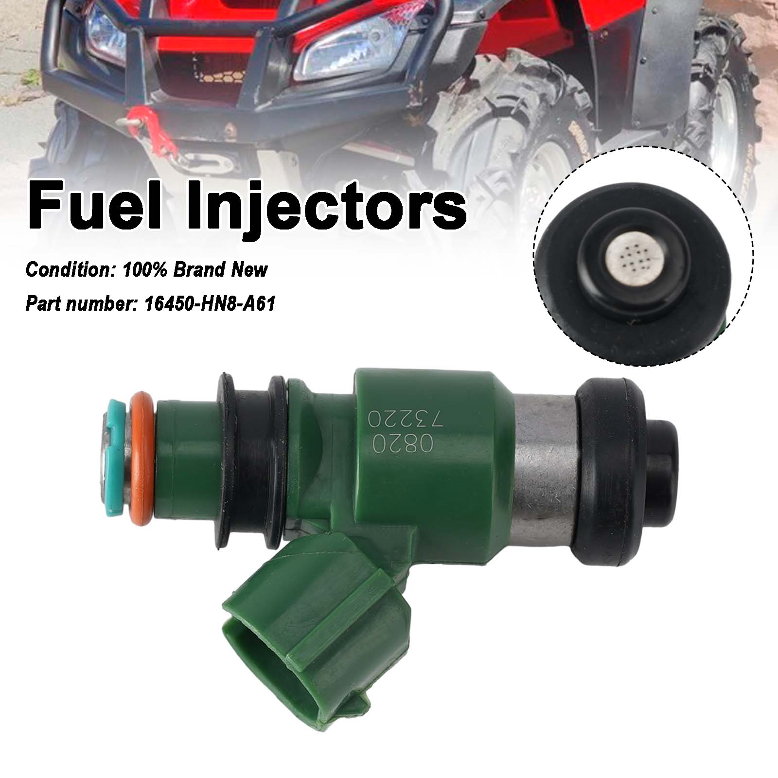 06-18 Honda TRX680FA SXS700 MUV700 TRX700XX Brændstofinjektorer 16450-HN8-A61