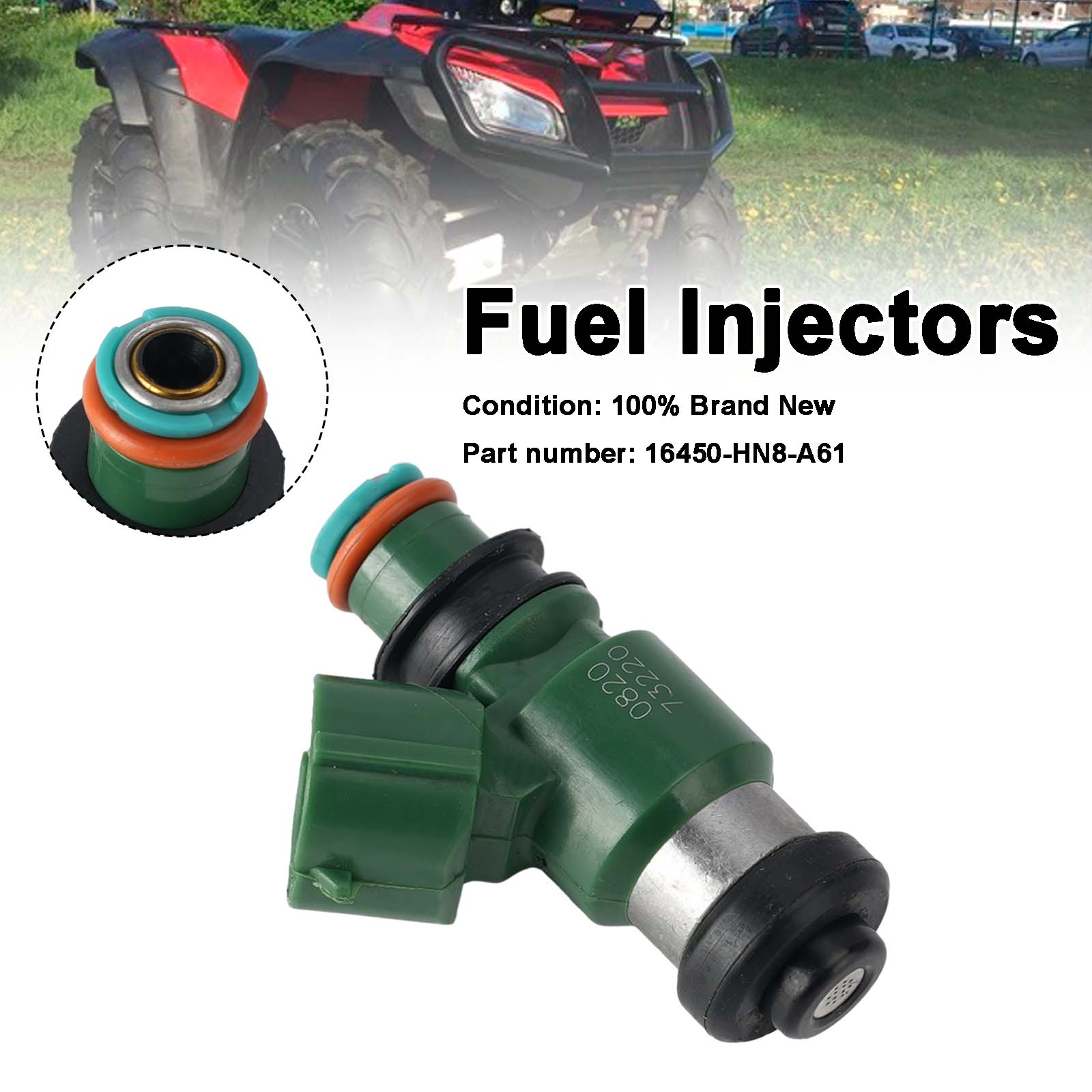 06-18 Honda TRX680FA SXS700 MUV700 TRX700XX Brændstofinjektorer 16450-HN8-A61