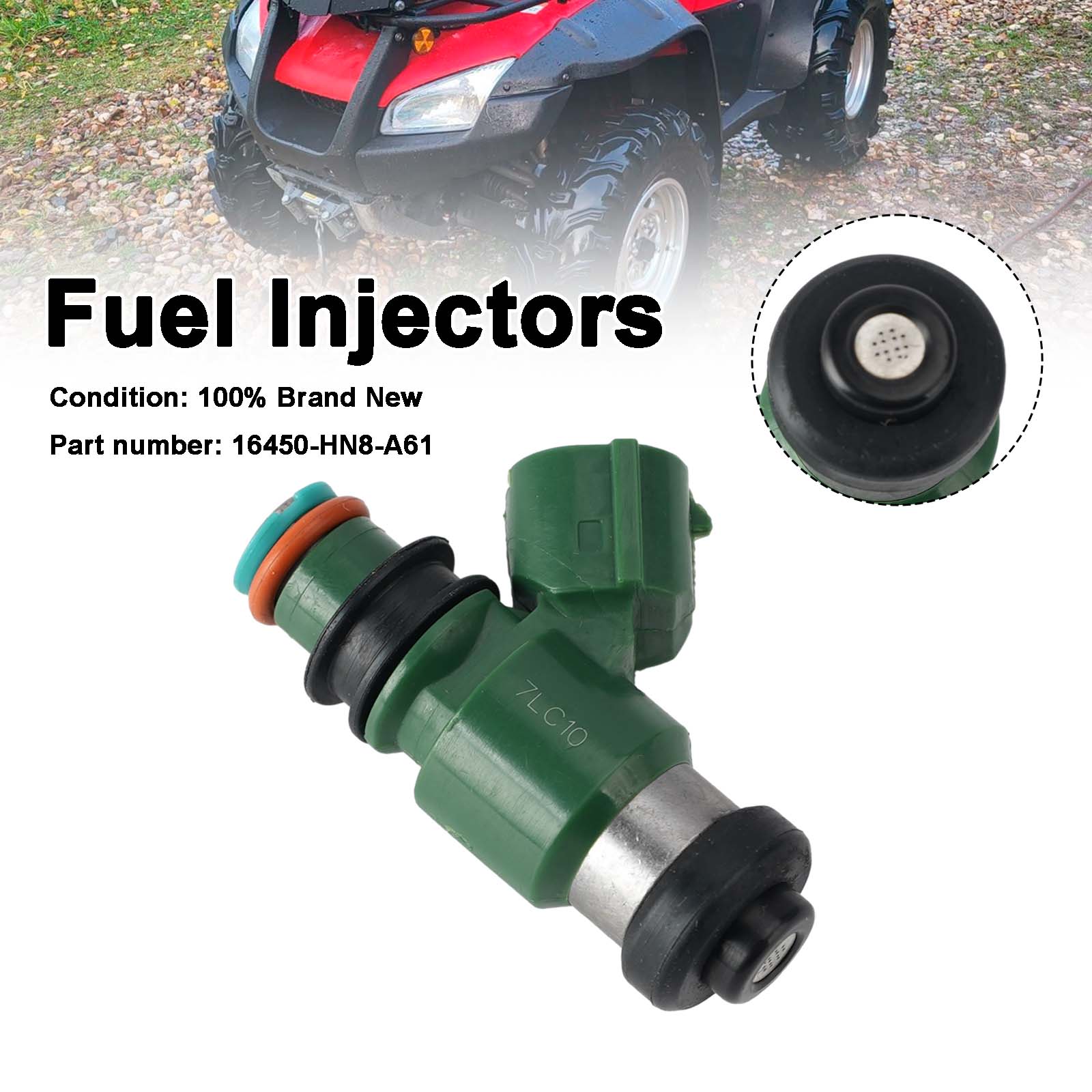 06-18 Honda TRX680FA SXS700 MUV700 TRX700XX Brændstofinjektorer 16450-HN8-A61