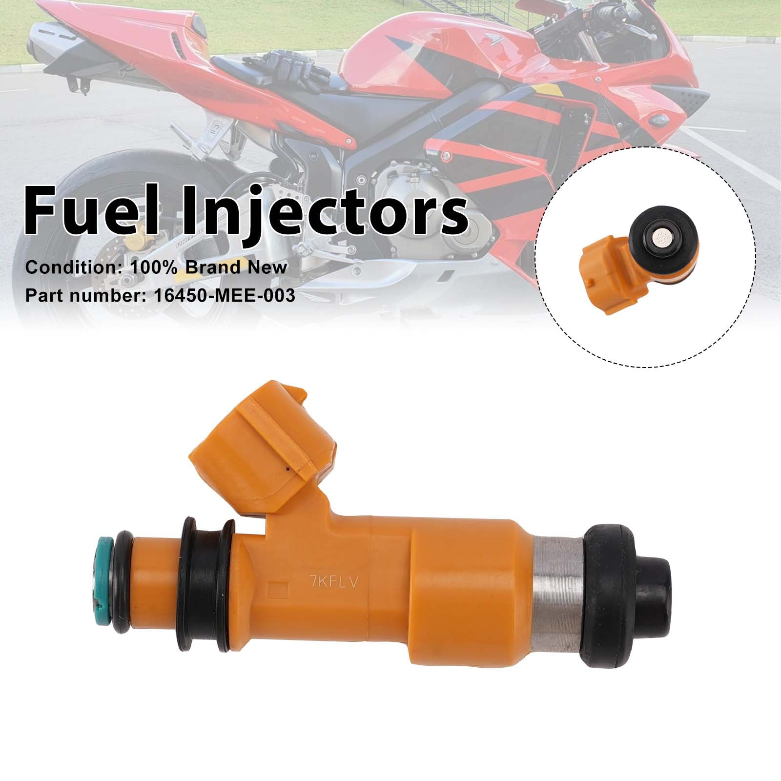 2003-2004 Honda CBR600RR-brandstofinjectoren 16450-MEE-003