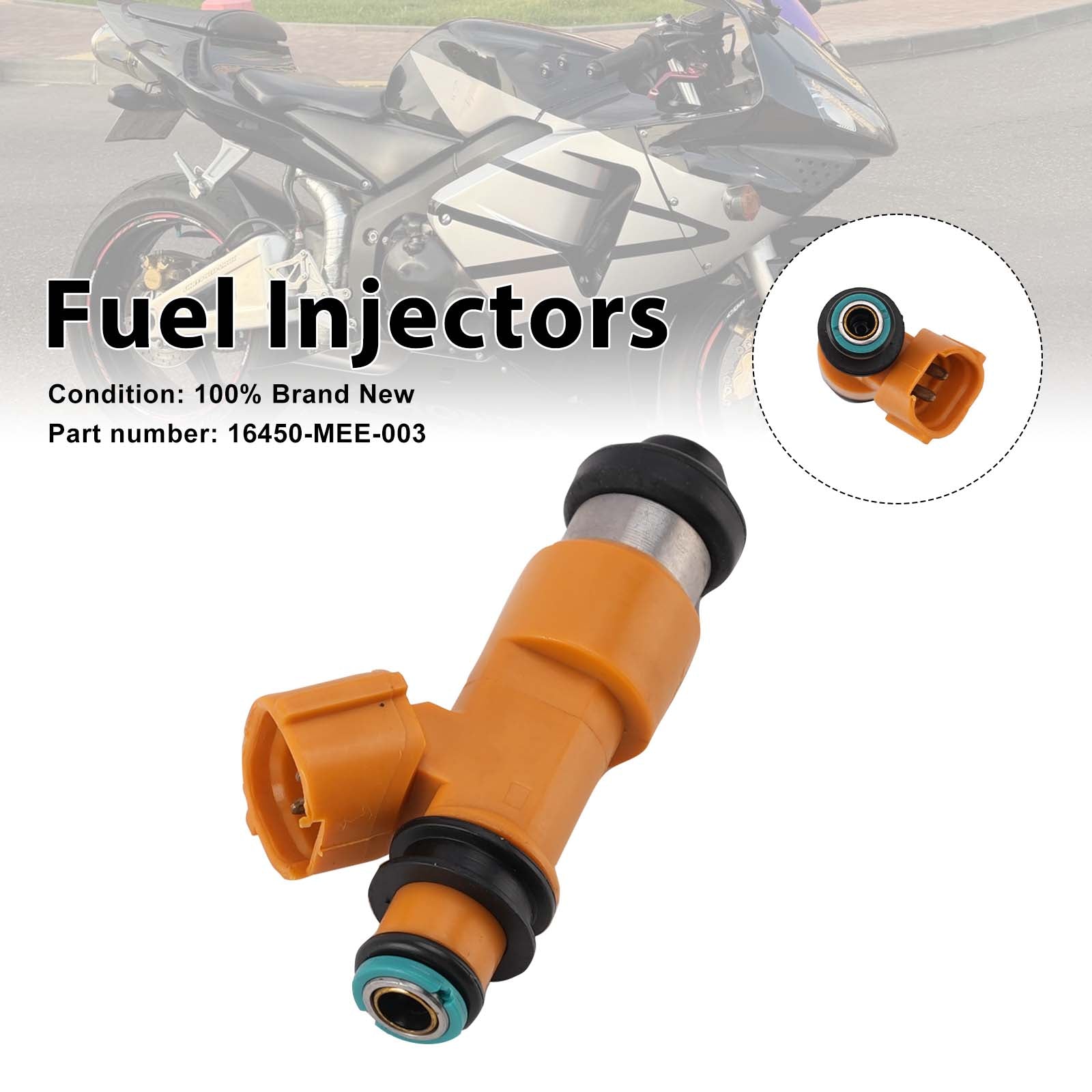 2003-2004 Honda CBR600RR-brandstofinjectoren 16450-MEE-003