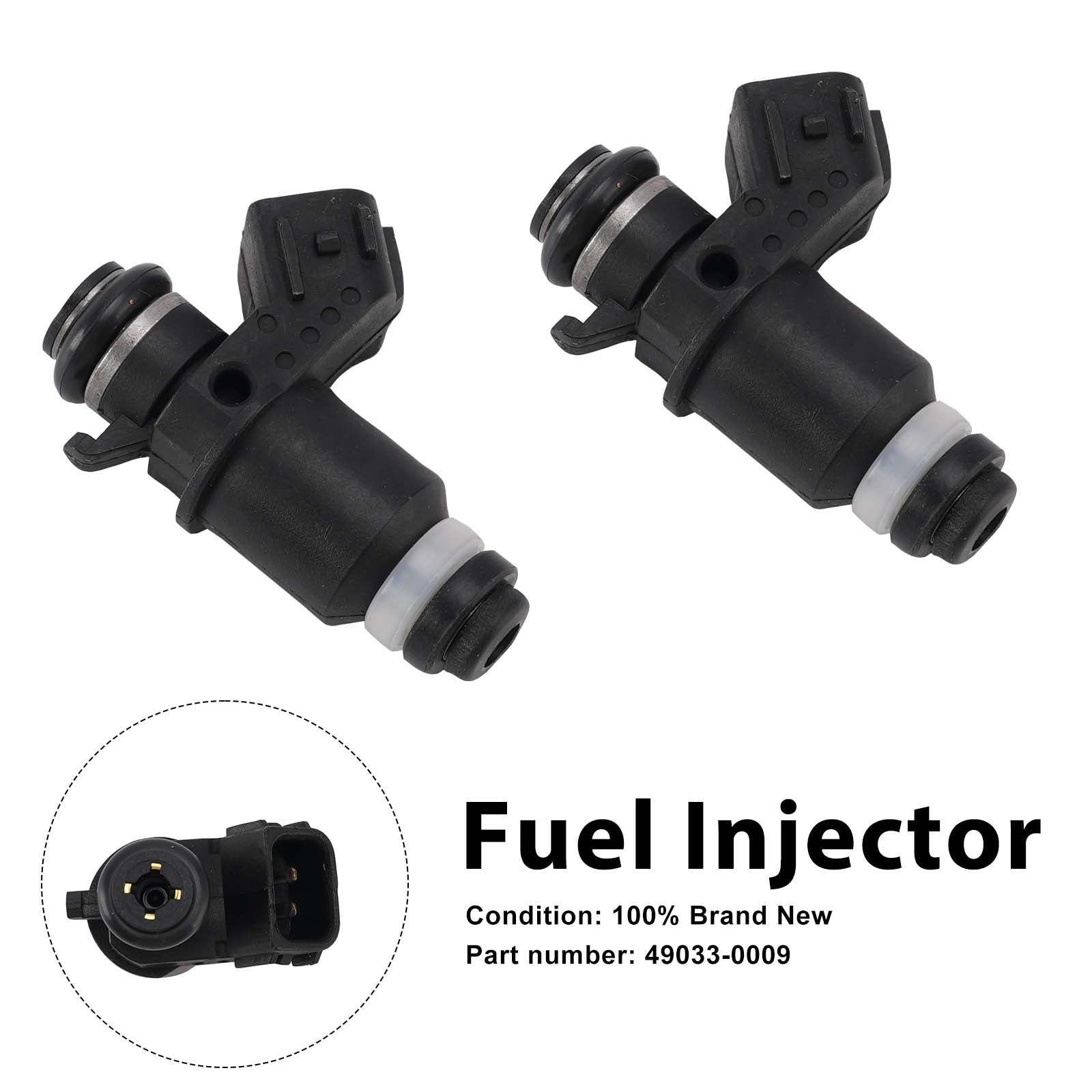 2 inyectores de combustible 05-06 Kawasaki ZX-6R ZX-6RR ZX636 49033-0009