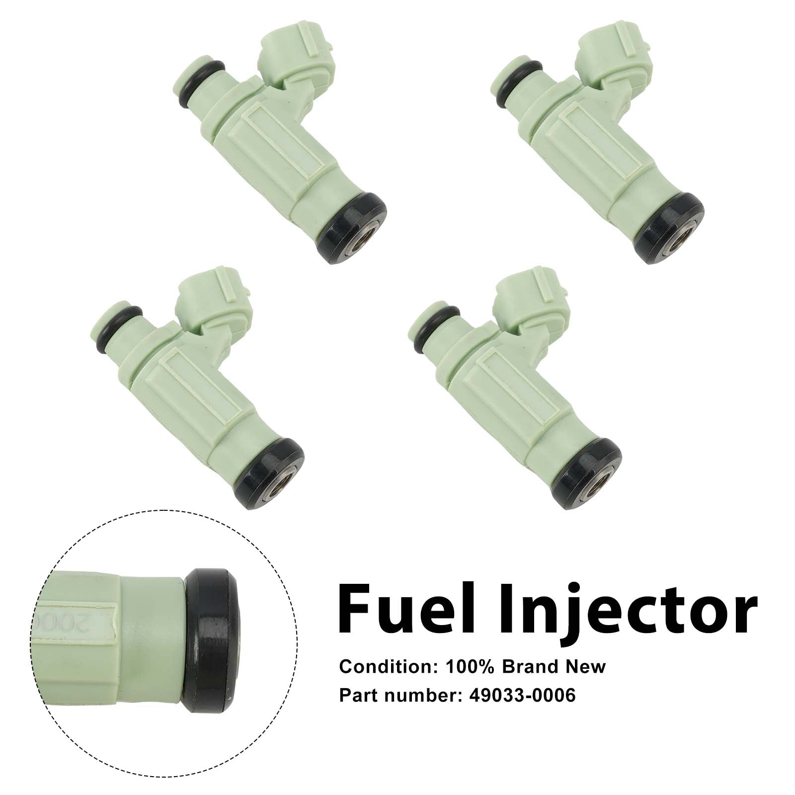 4PC 2004-2006 Kawasaki NINJA ZX636 ZX-6R Fuel Injectors 49033-0006
