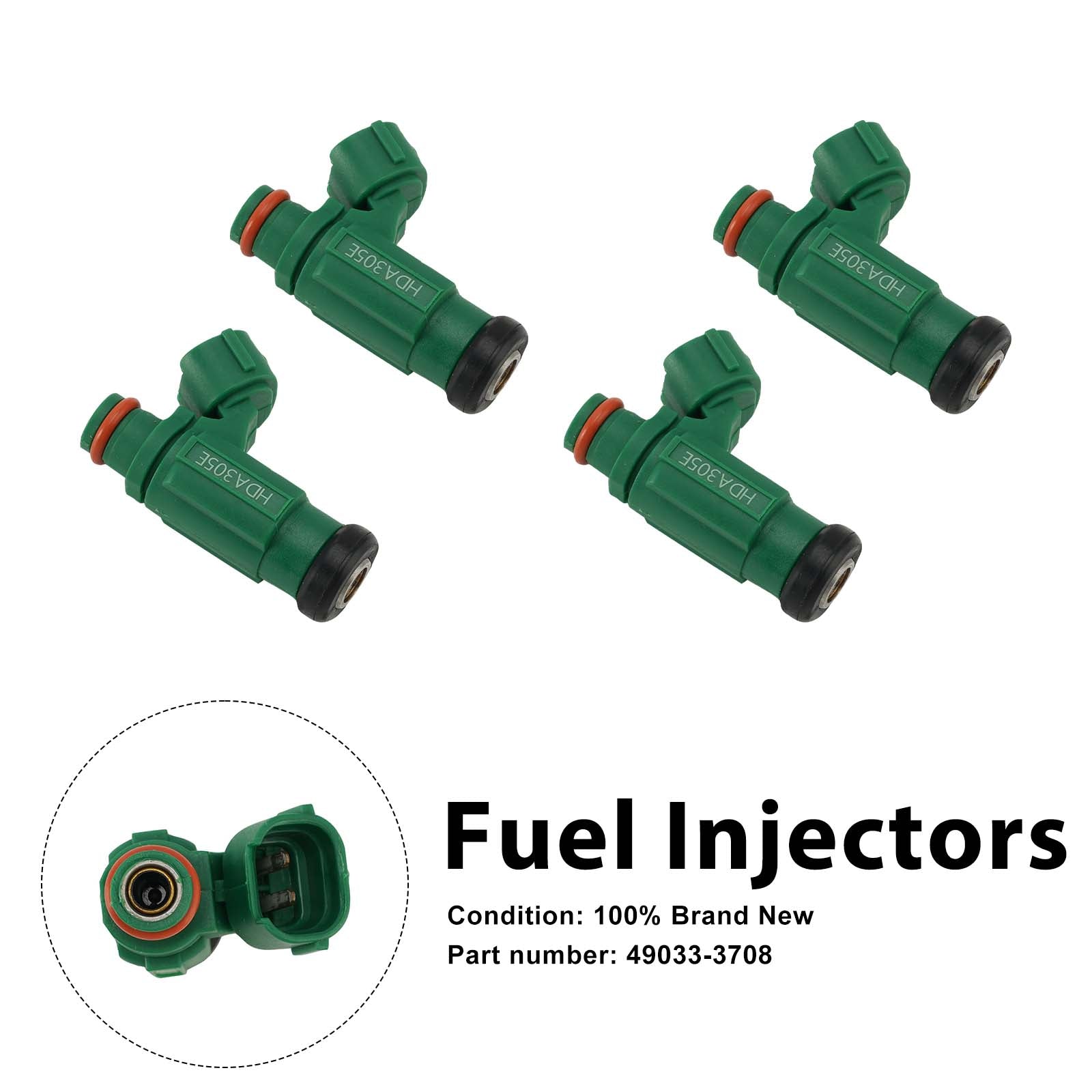 4 pièces 07-10 Kawasaki Jet Ski Ultra 250X 260X 260LX injecteurs de carburant 49033-3708
