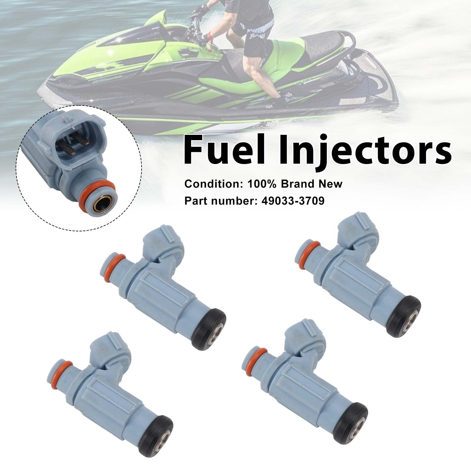 4PC Kawasaki JET SKI ULTRA 310 ULTRA 300 Fuel Injectors 49033-3709