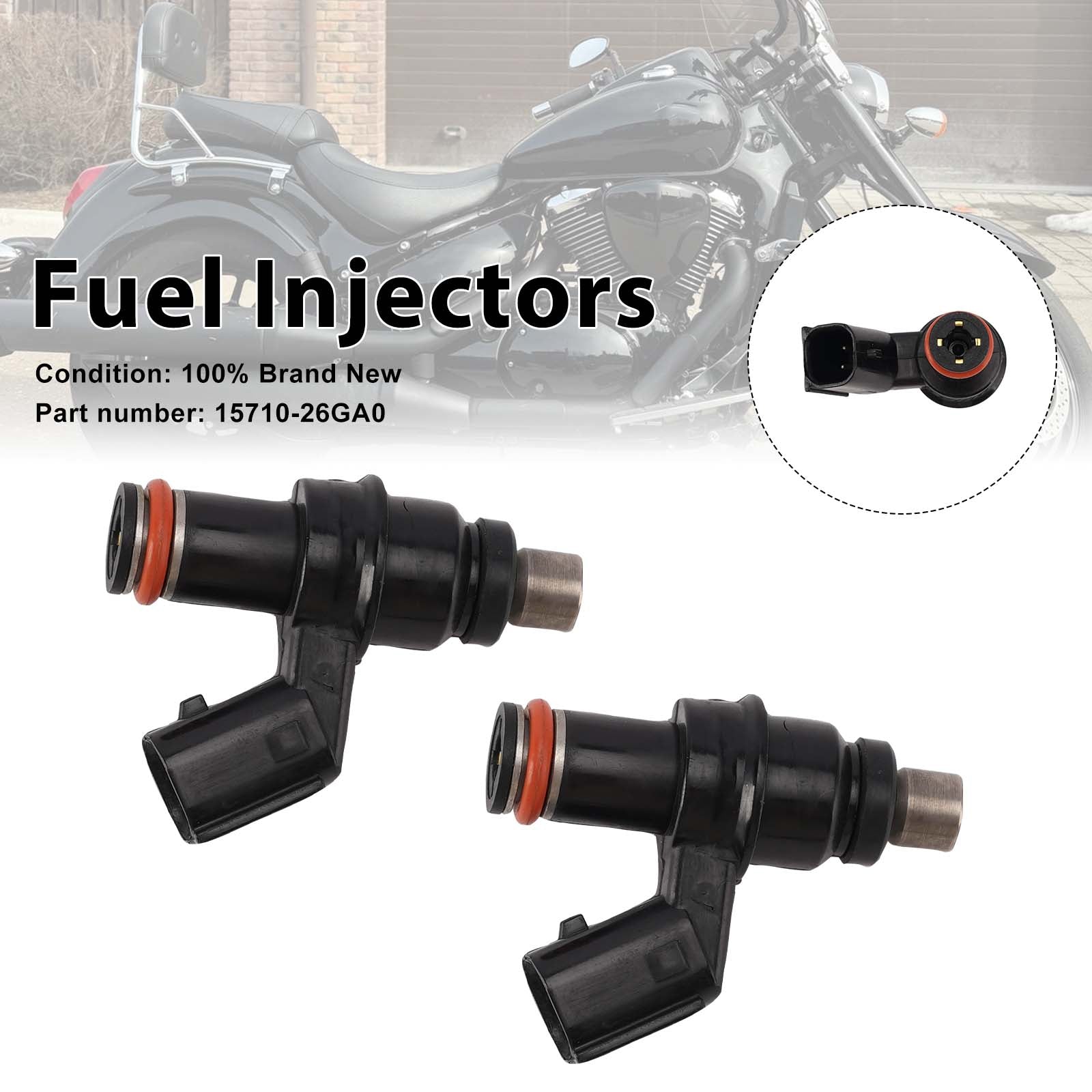 2PC 2007-2012 Suzuki BOULEVARD C50 C50T M50 Einspritzdüsen 15710-26GA0