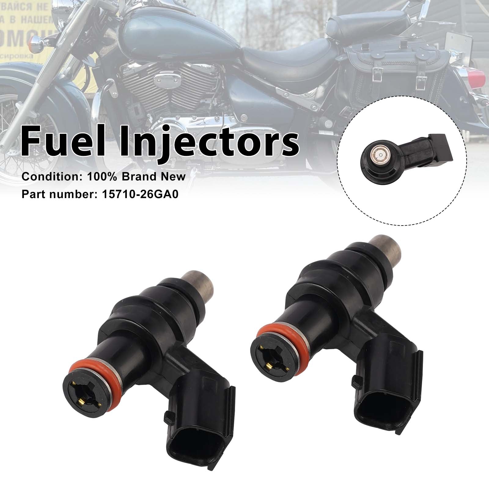 2PC 2007-2012 Suzuki BOULEVARD C50 C50T M50 Einspritzdüsen 15710-26GA0