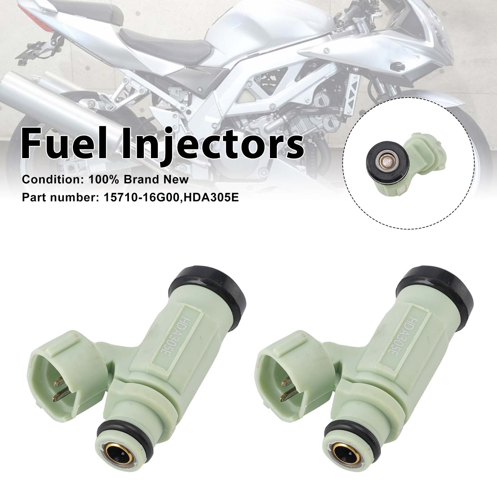 2 Stück 2003–2007 Suzuki SV1000 1000S HDA305E Einspritzdüsen 15710–16G00