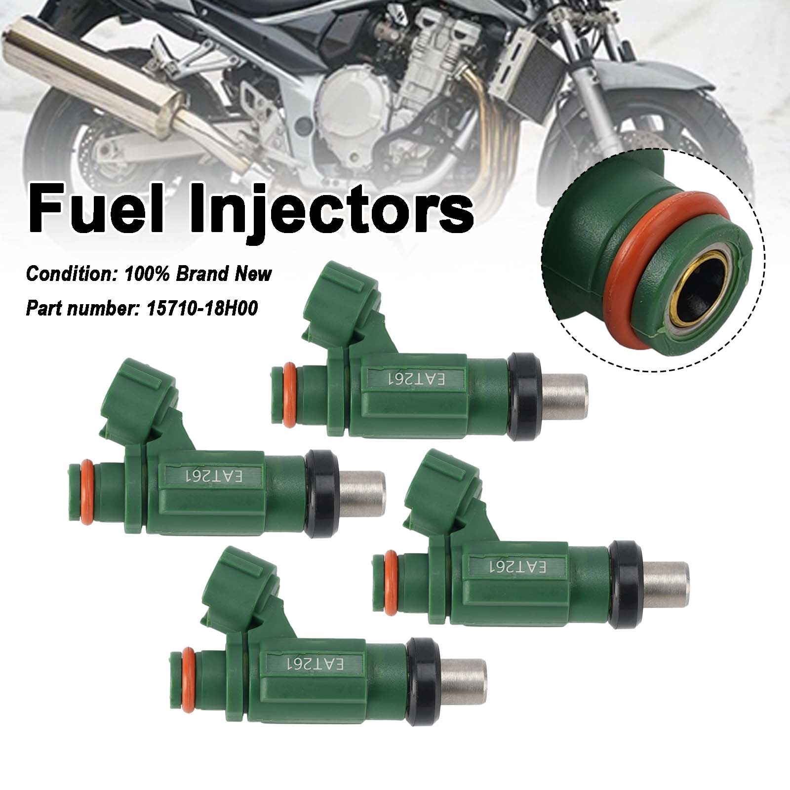 Injecteurs de carburant Suzuki Bandit 1250S GSF1250SA GSX1250FA, 4 pièces, 15710-18H00