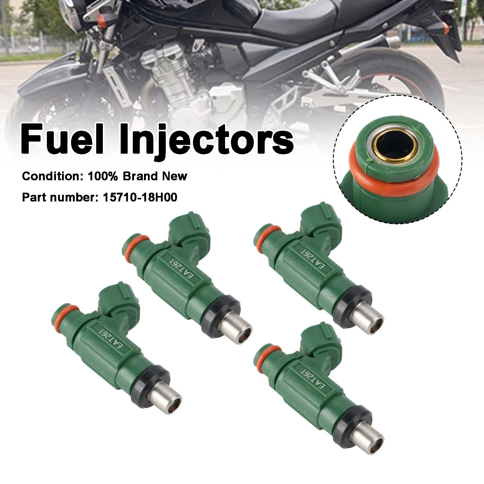 Injecteurs de carburant Suzuki Bandit 1250S GSF1250SA GSX1250FA, 4 pièces, 15710-18H00