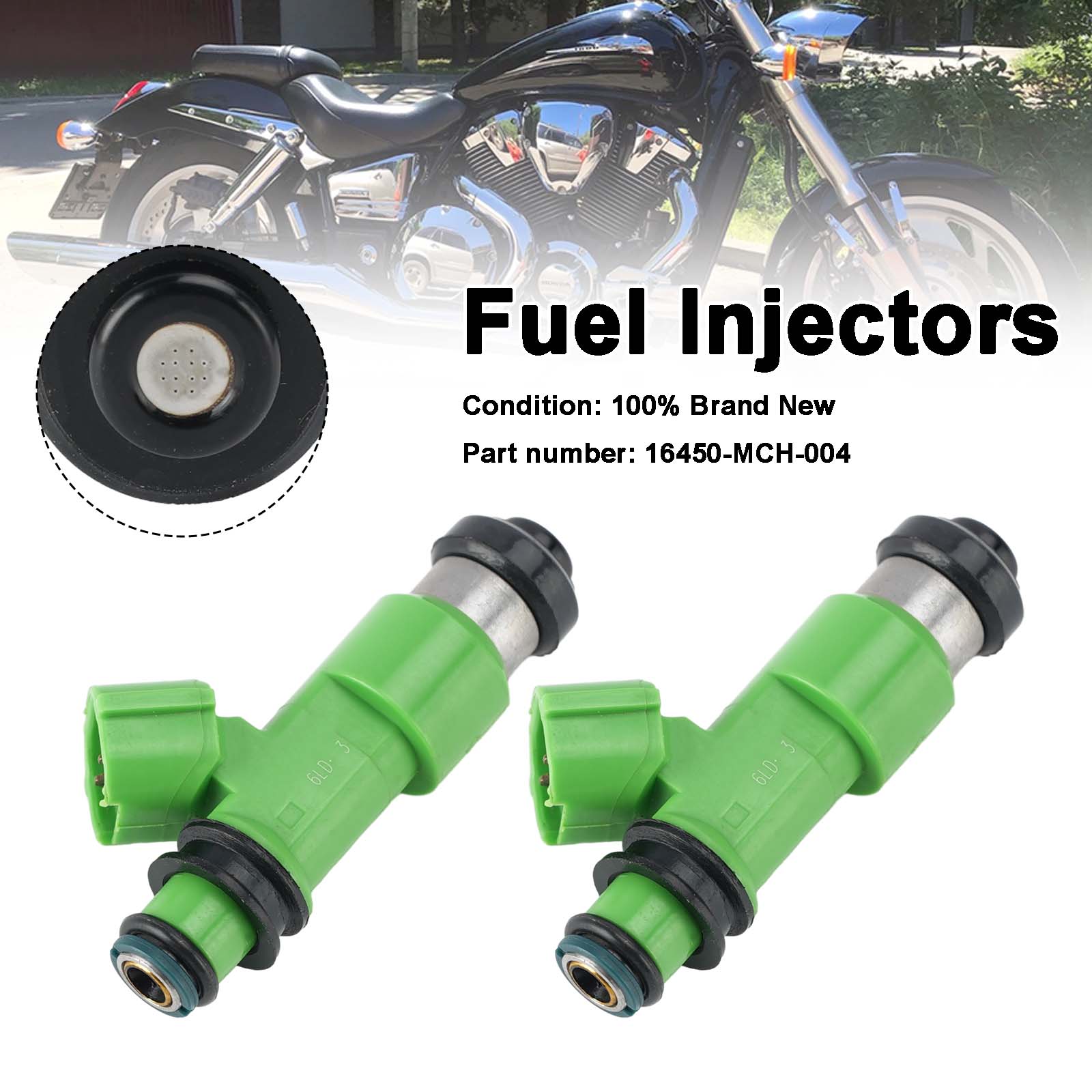2PC Honda VTX1800 VTX1800C R S/N/F/T Einspritzdüsen 16450-MCH-004