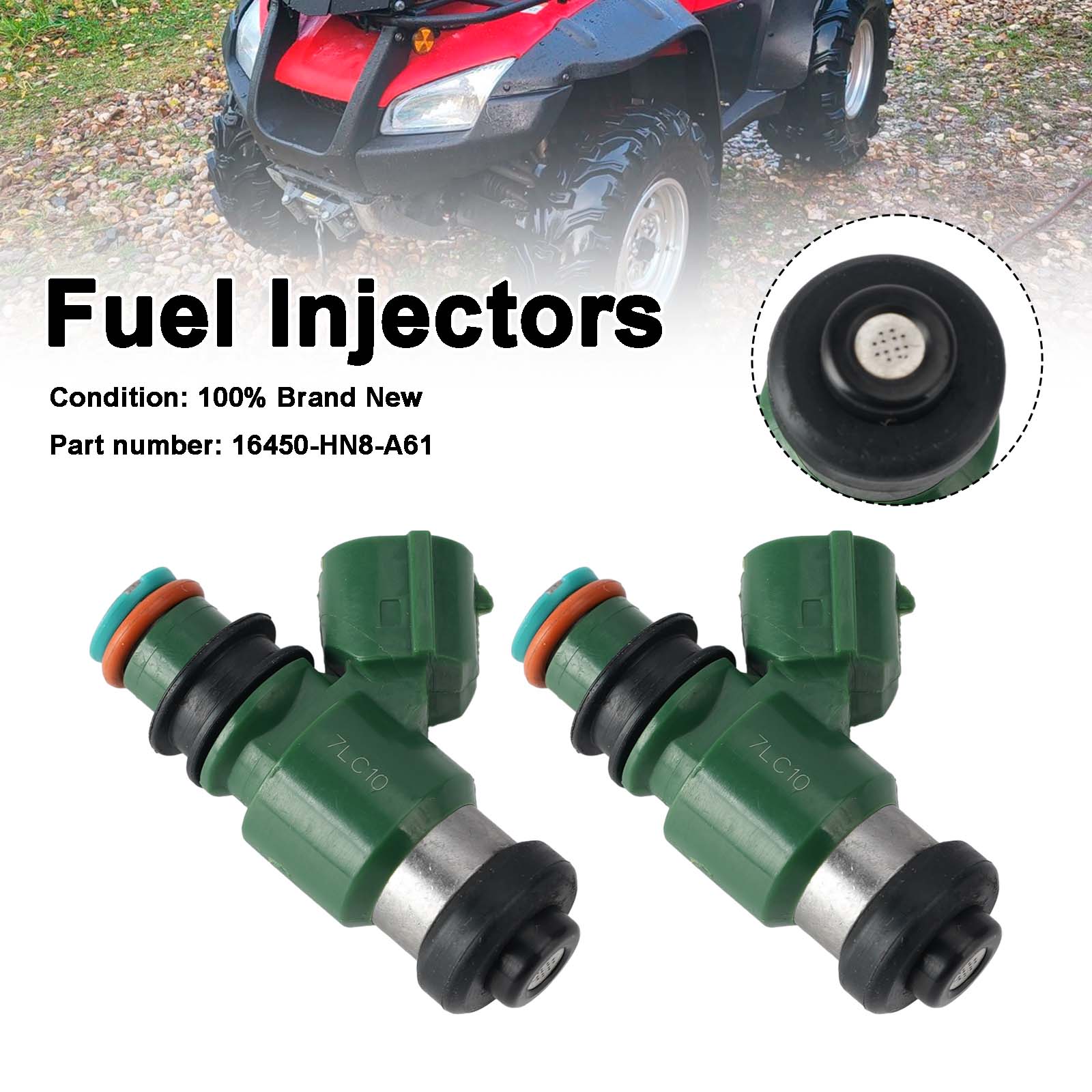 2PC 06-18 Injetores de combustível Honda TRX680FA SXS700 MUV700 TRX700XX 16450-HN8-A61