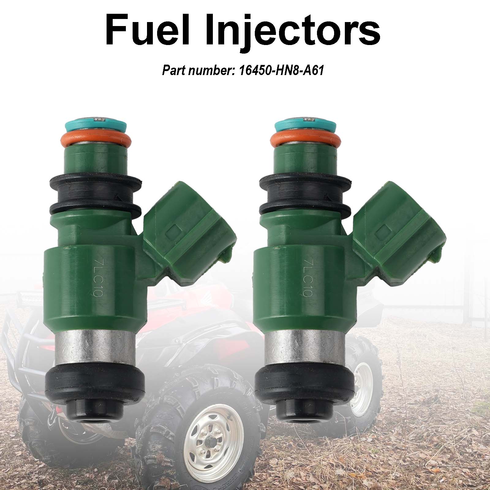 2PC 06-18 Injetores de combustível Honda TRX680FA SXS700 MUV700 TRX700XX 16450-HN8-A61