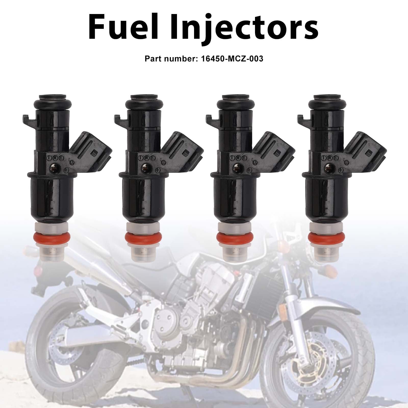 4PC 2002-2007 Honda CB900F 919 injetores de combustível 16450-MCZ-003