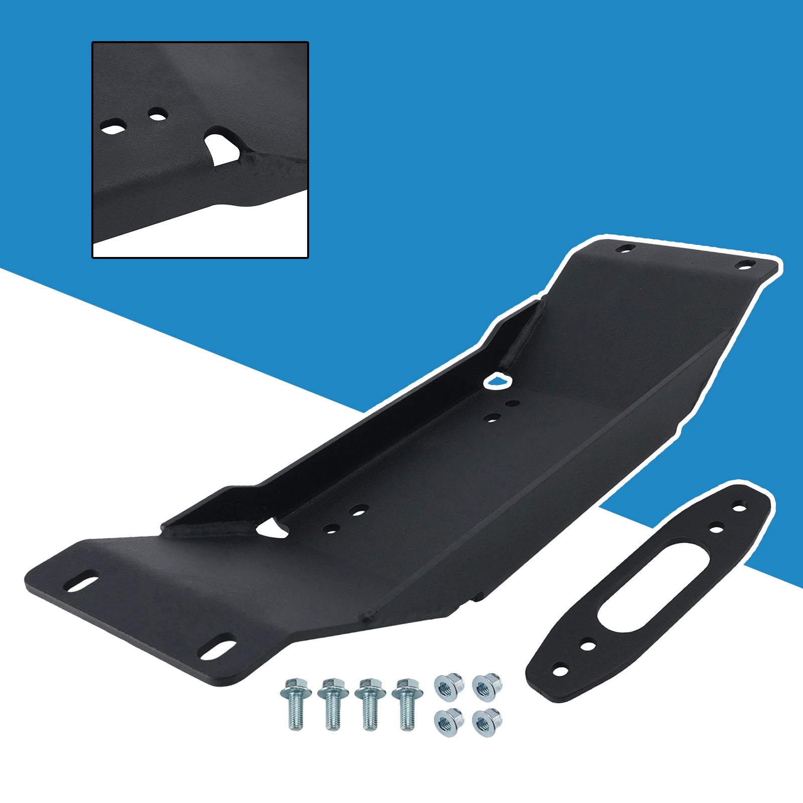 2022-2025 Polaris Ranger Midsize Sp 570/ Crew Winch Mount Plate Bracket Kit