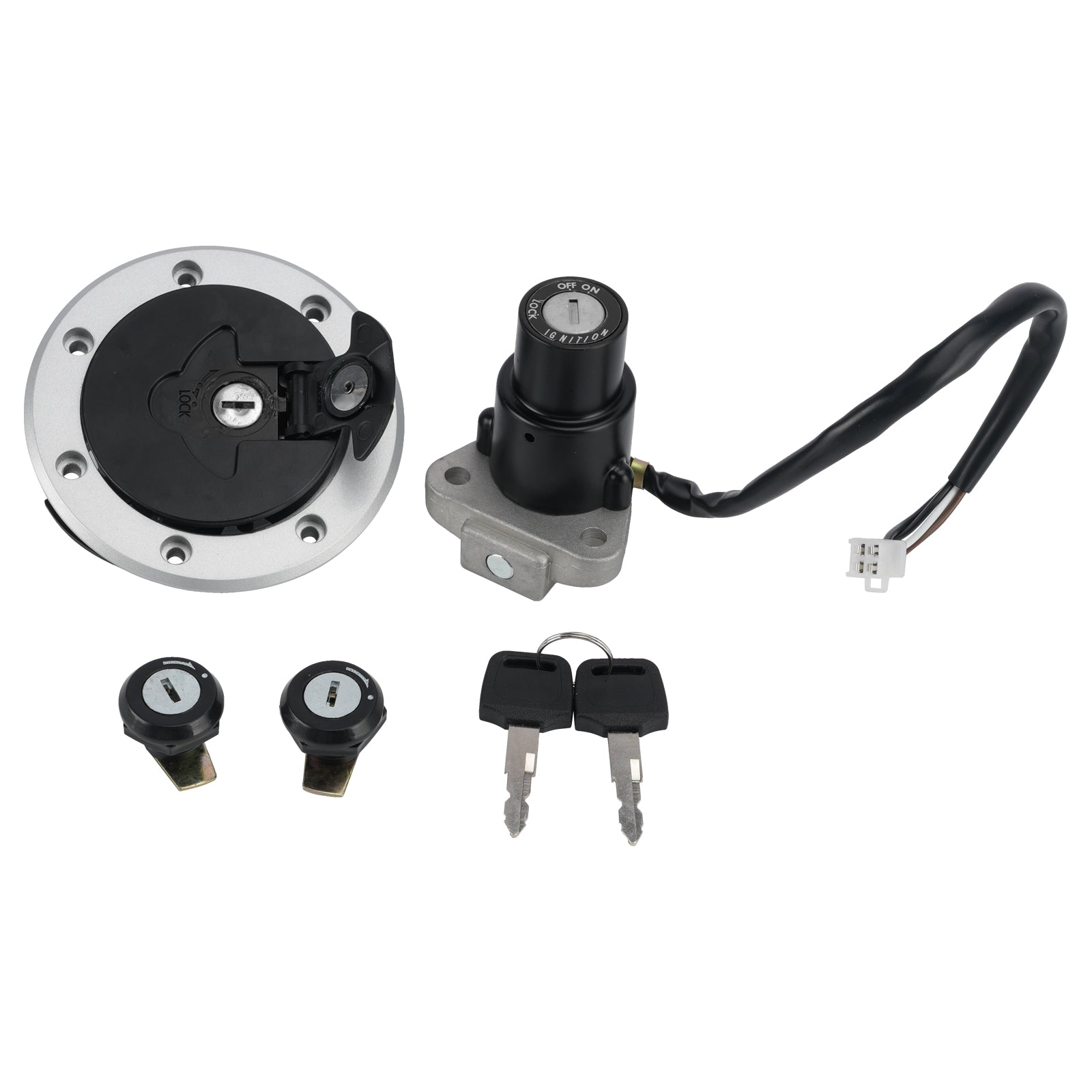 Kawasaki Ninja RR 150 KRR 150 ZX150 Ignition Key Switch Fuel Cap Lock Set