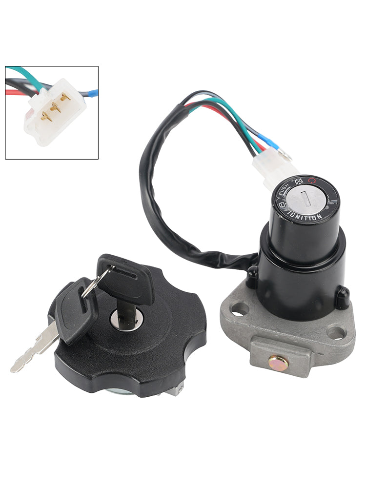 1991-1994 Yamaha DT200WR DT200 WR Ignition Key Switch Fuel Cap Lock Set