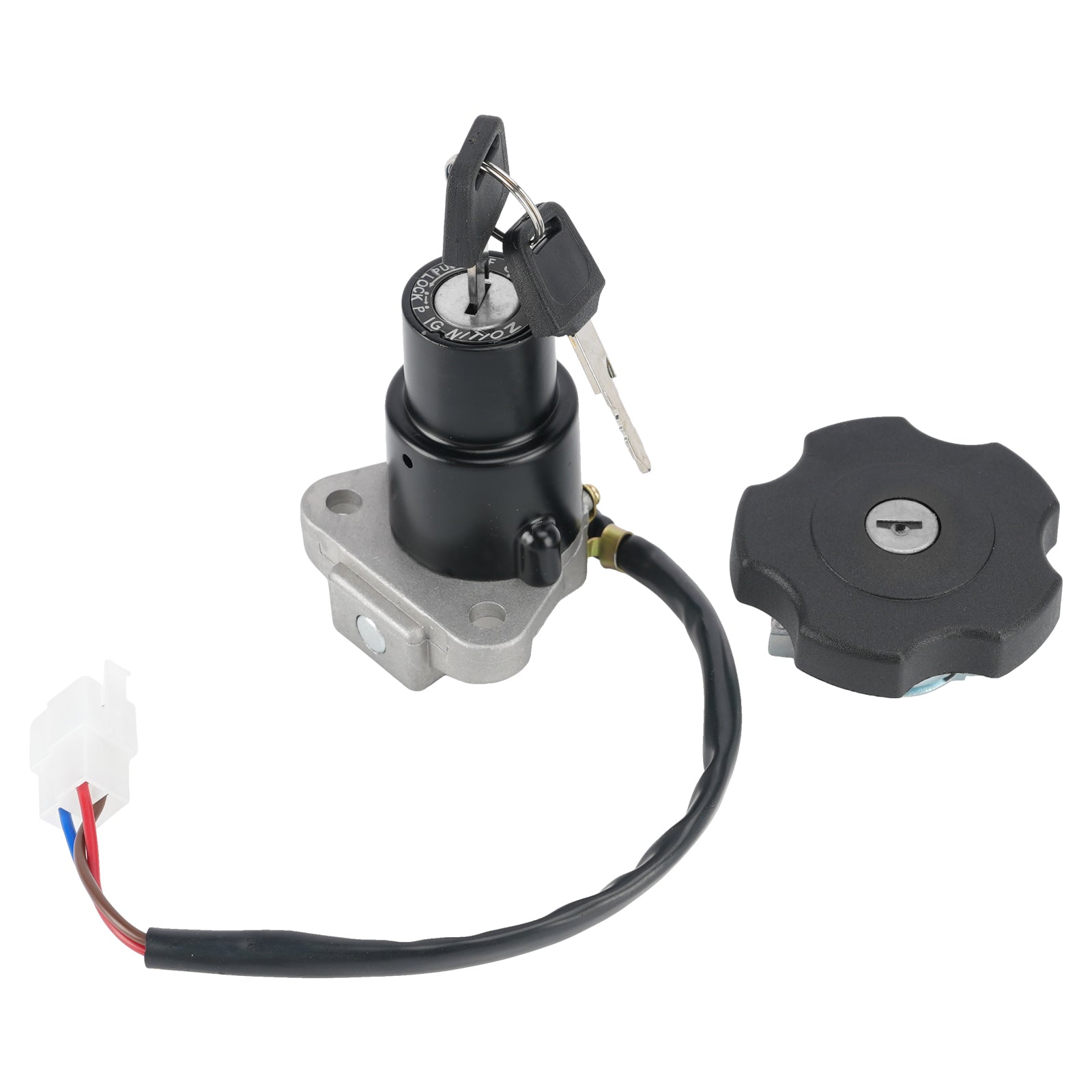 1984-1985/1989-1990 Yamaha FJ600 3-Wire Ignition Switch Fuel Cap Lock Set