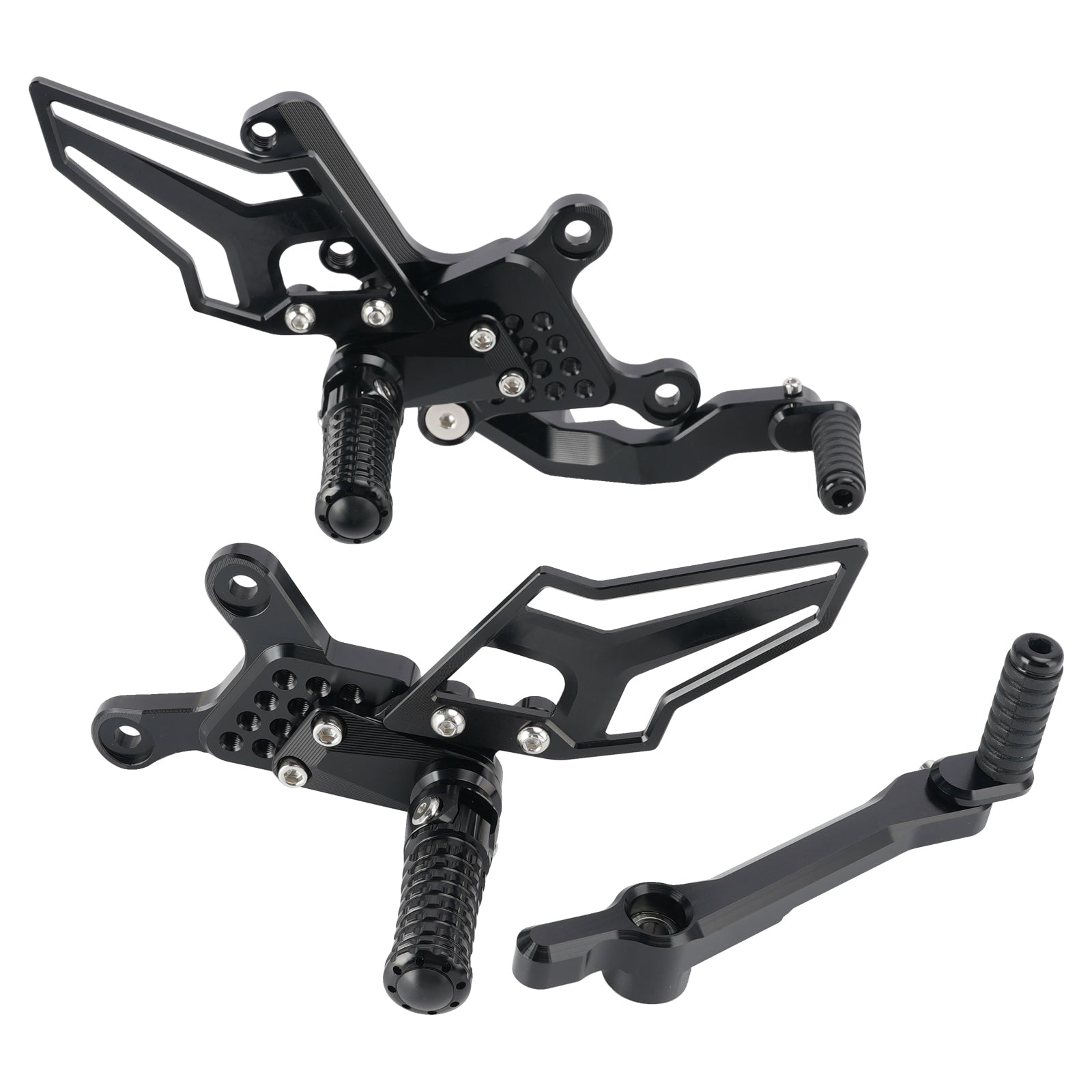2024-2026 Yamaha MT09 MT-09 Racing Pedaleiras traseiras ajustáveis pretas