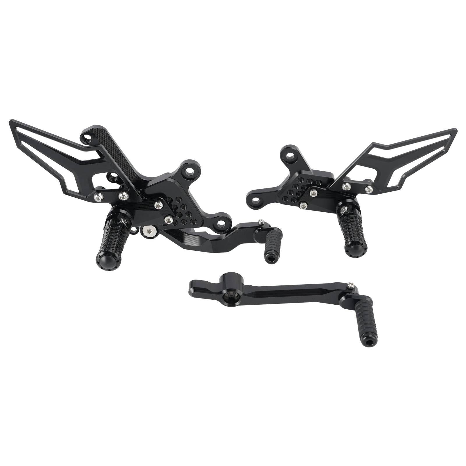 2024-2026 Yamaha MT09 MT-09 Racing Pedaleiras traseiras ajustáveis pretas