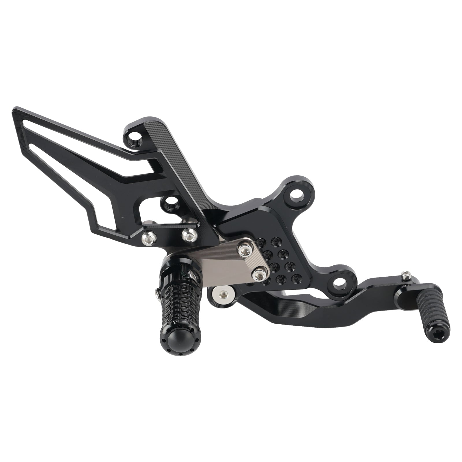 2024-2026 Yamaha MT09 MT-09 Racing Pedaleiras traseiras ajustáveis cinza