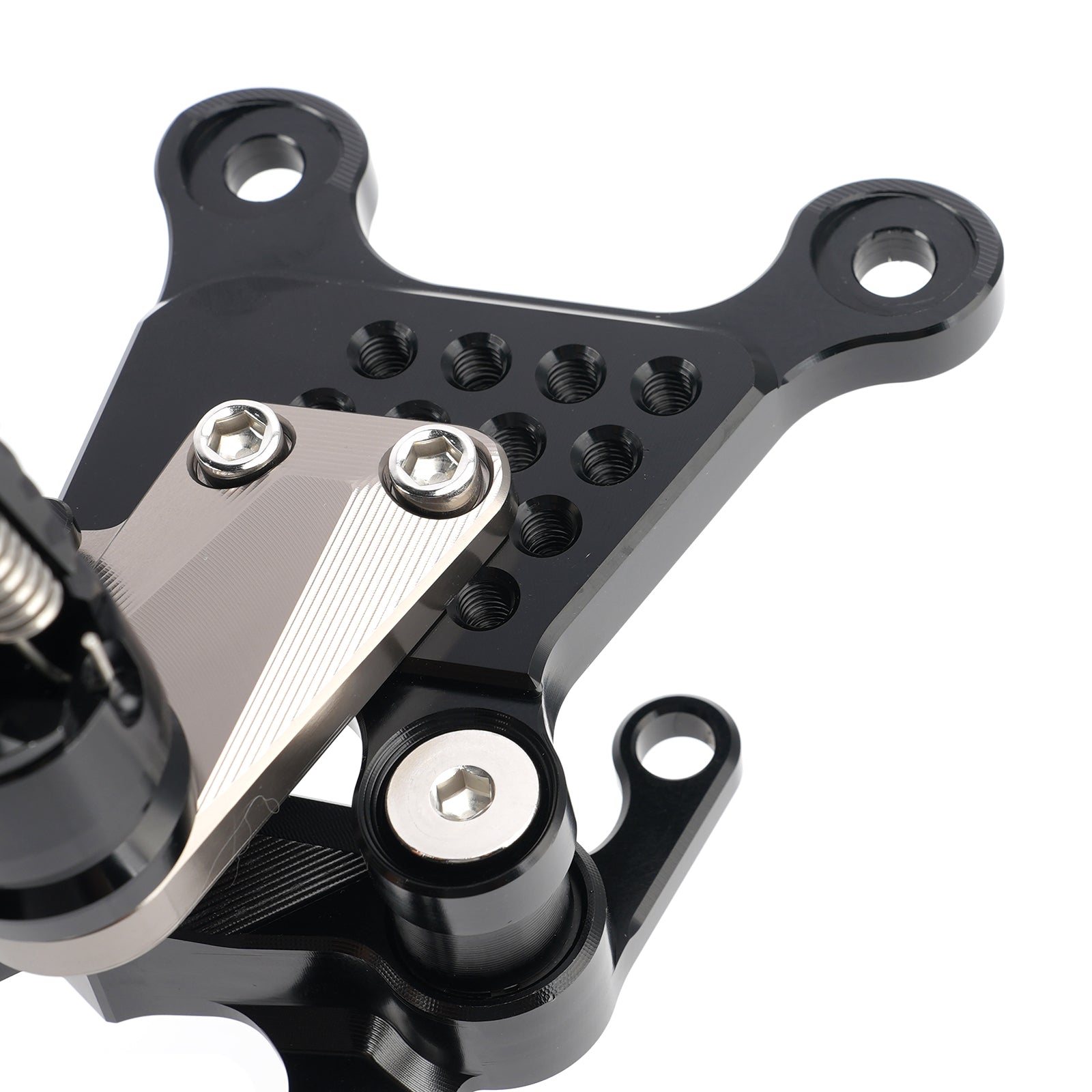 2024-2026 Yamaha MT09 MT-09 Racing Pedaleiras traseiras ajustáveis cinza