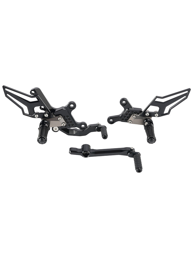 2024-2026 Yamaha MT09 MT-09 Racing Pedaleiras traseiras ajustáveis cinza