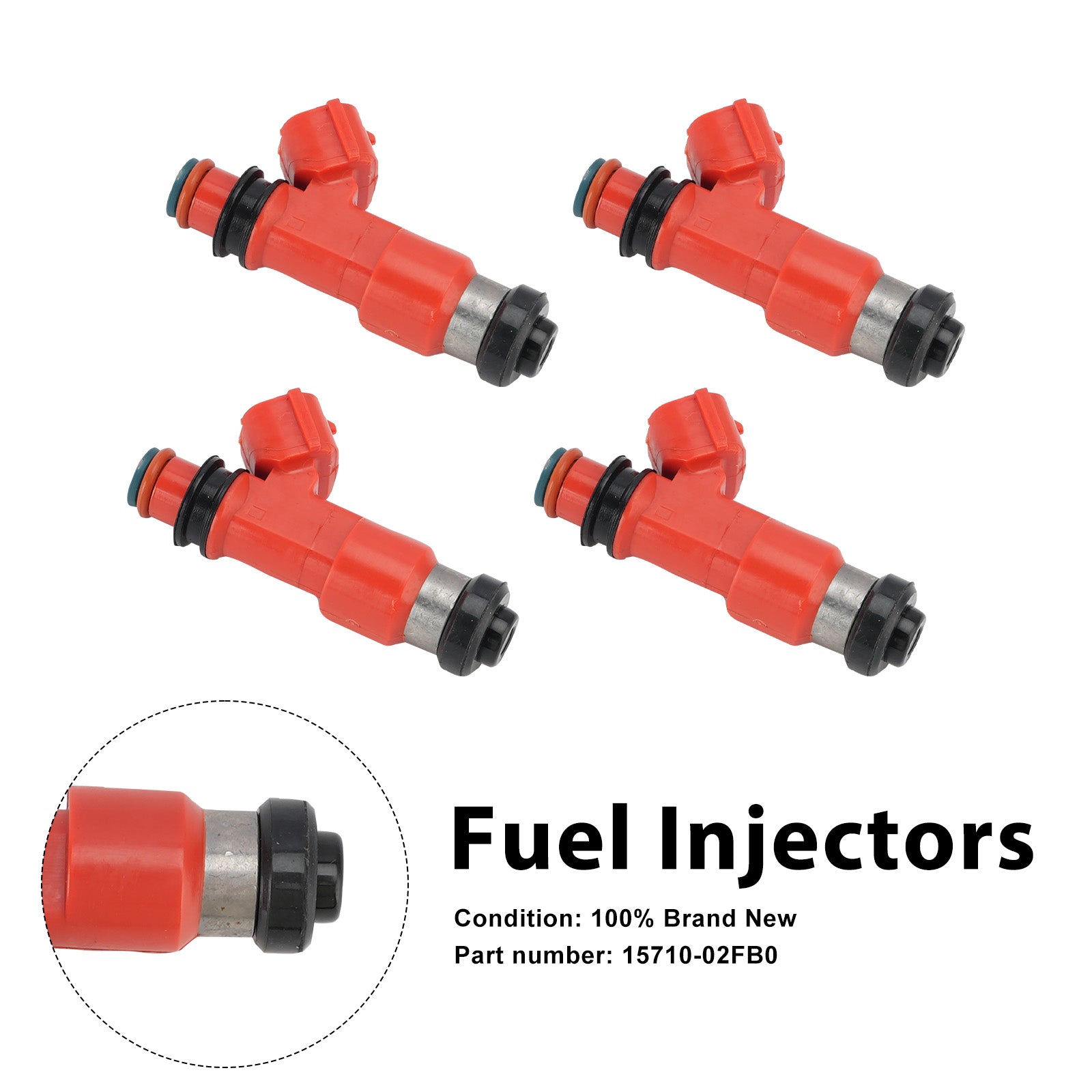 4PC 1998-2003 Suzuki TL1000R Fuel Injectors 15710-02FB0