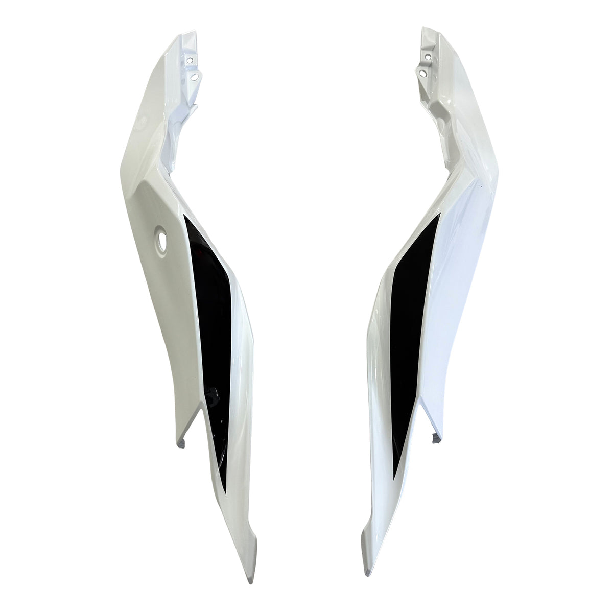 Amotopart 2019-2026 Kawasaki Ninja ZX-25R ZX-4R ZX-4RR Black White Carbon Fiber Pattern Fairing Kit