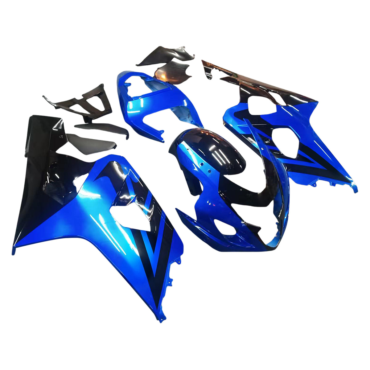 Amotopart 2004-2005 Suzuki GSX-R600 750 K4 blauw zwart wit kuipset