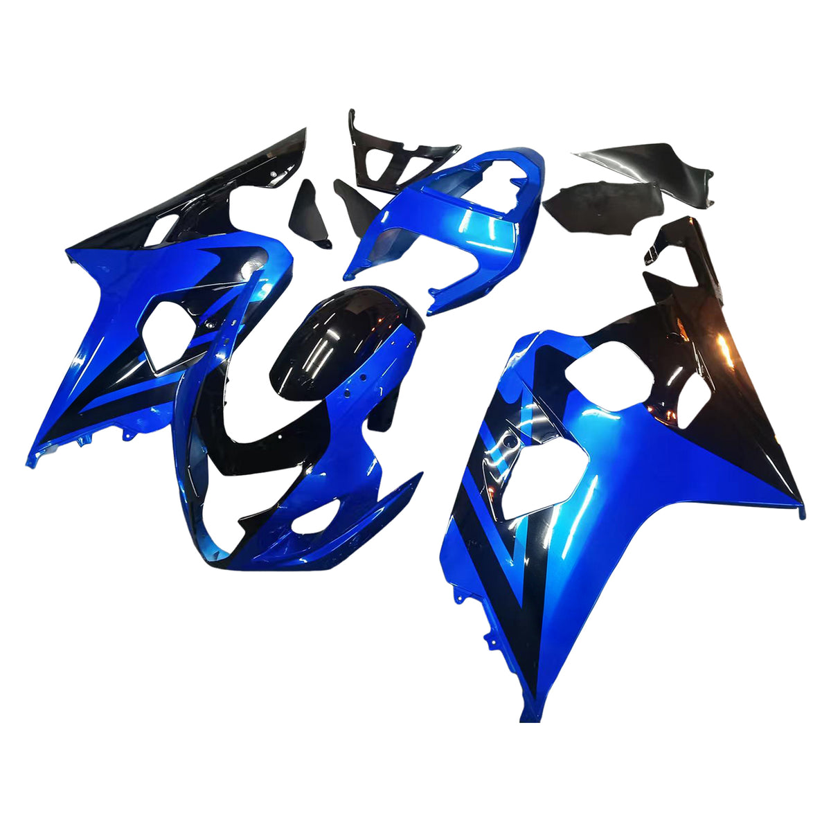 Amotopart 2004-2005 Suzuki GSX-R600 750 K4 blauw zwart wit kuipset