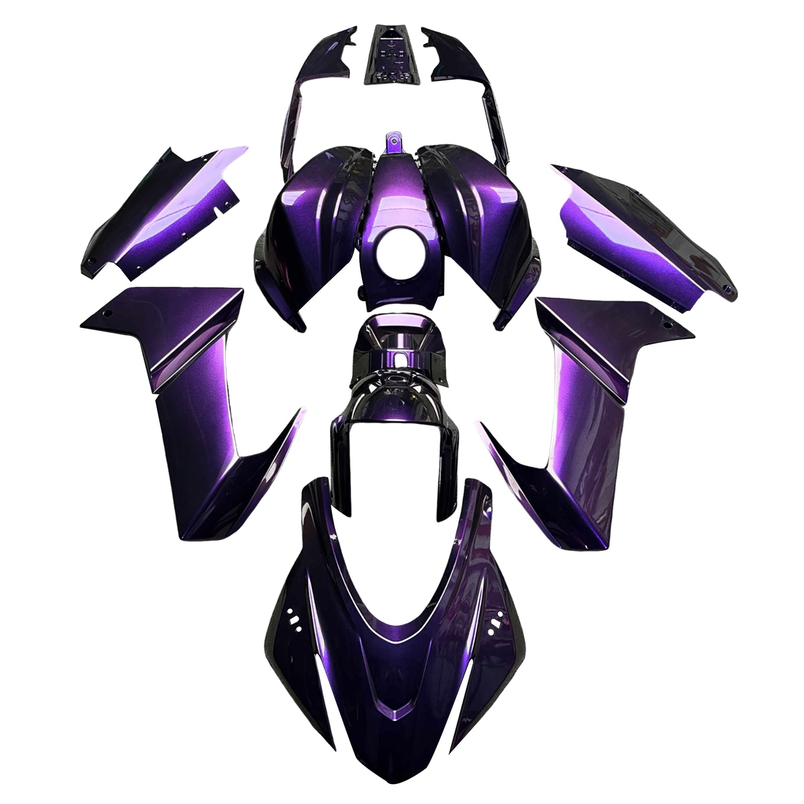 Amotopart 2020-2024 Aprilia RS 660 Purple Black Chameleon Fairing Kit