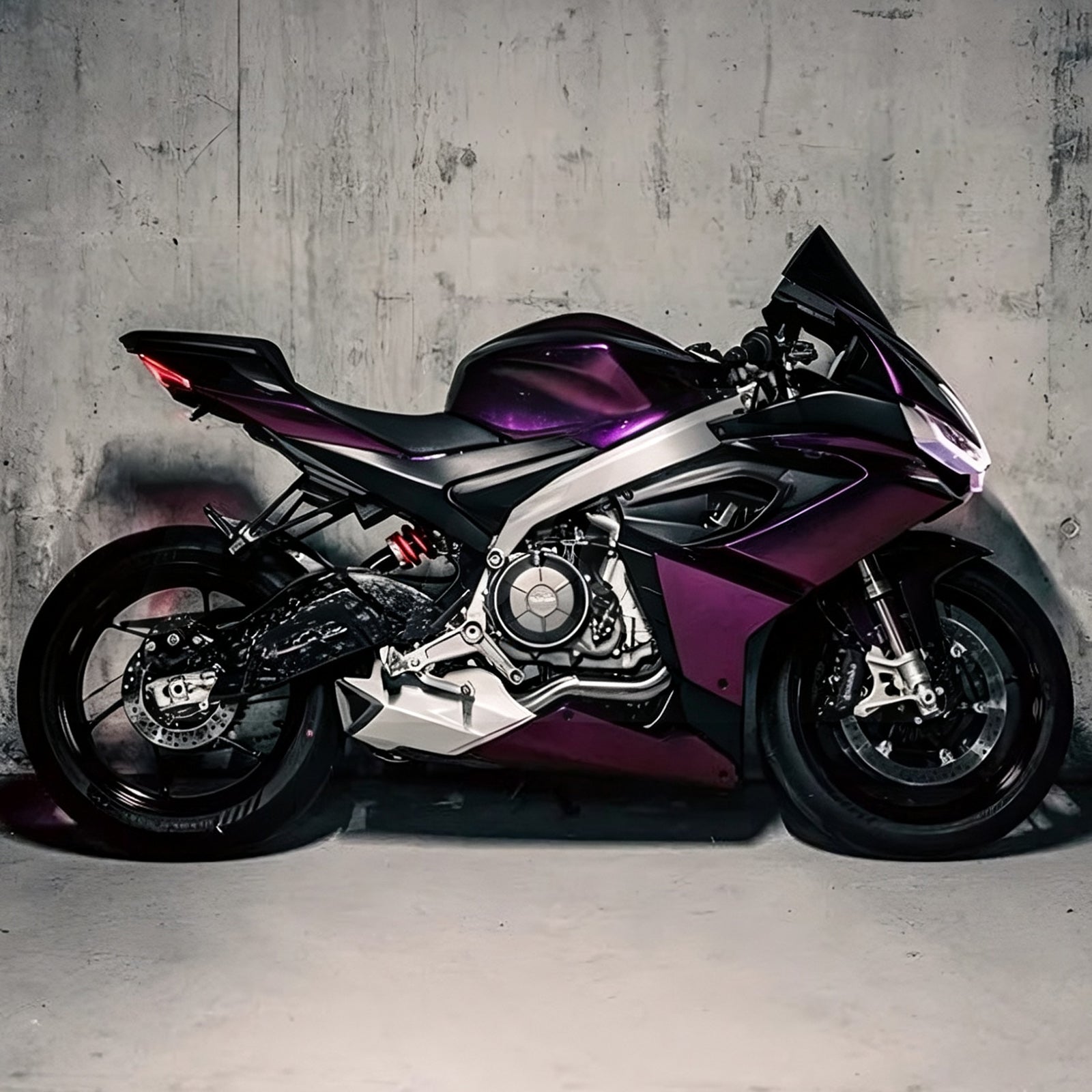 Amotopart 2020-2024 Aprilia RS 660 Purple Black Chameleon Fairing Kit