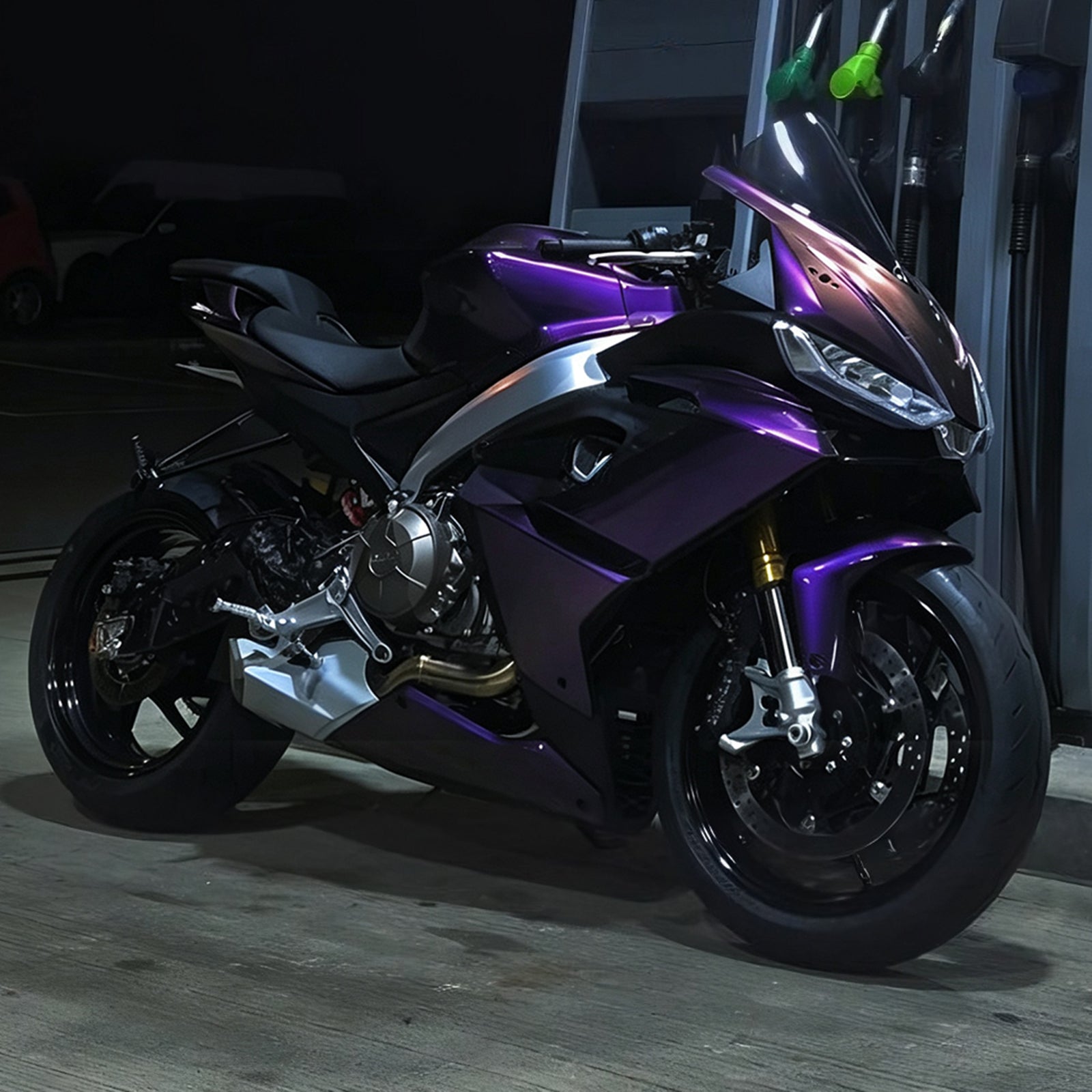 Amotopart 2020-2024 Aprilia RS 660 Purple Black Chameleon Fairing Kit
