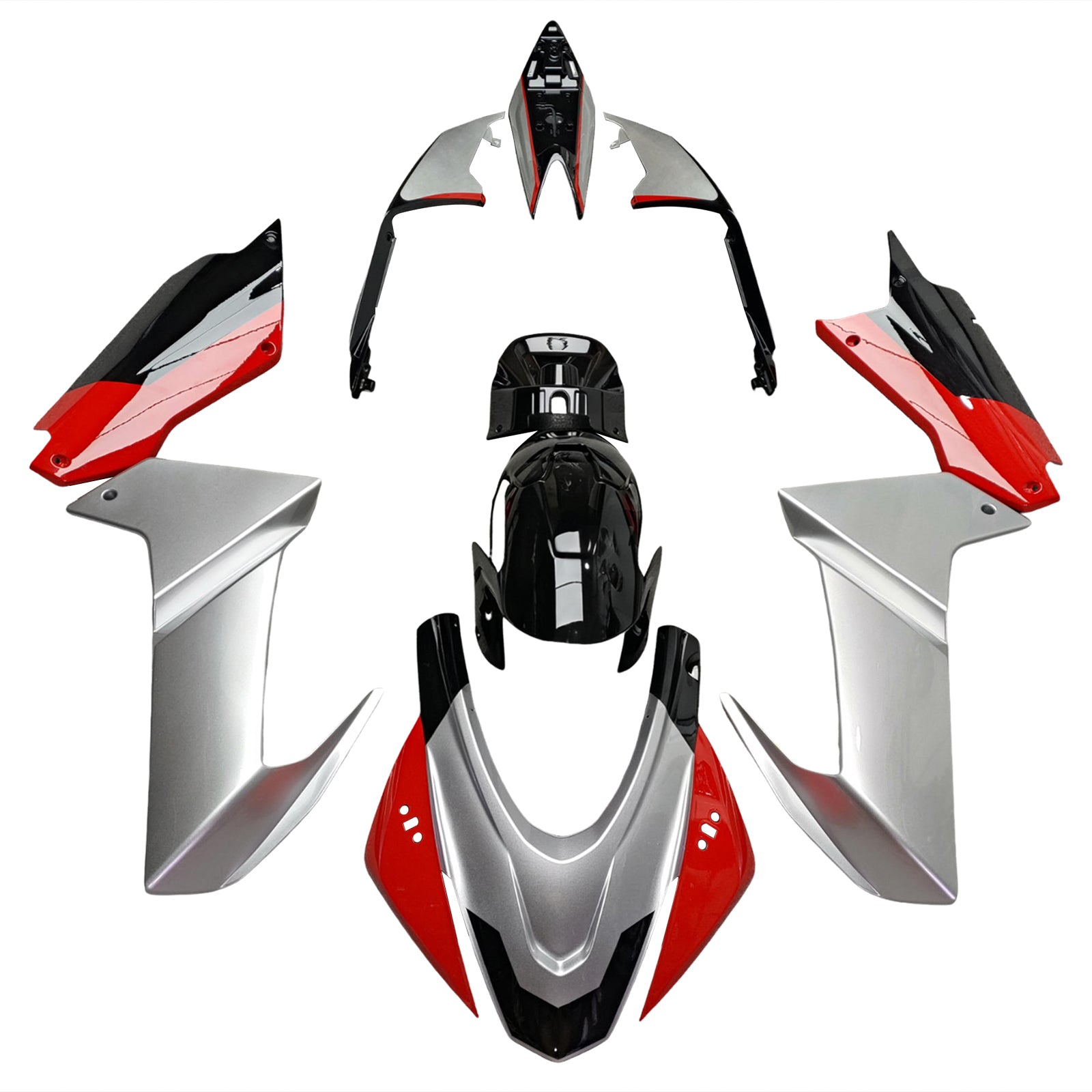 Amotopart 2020-2024 Aprilia RS 660 Hvid Rød Grå Sort Fairing Kit