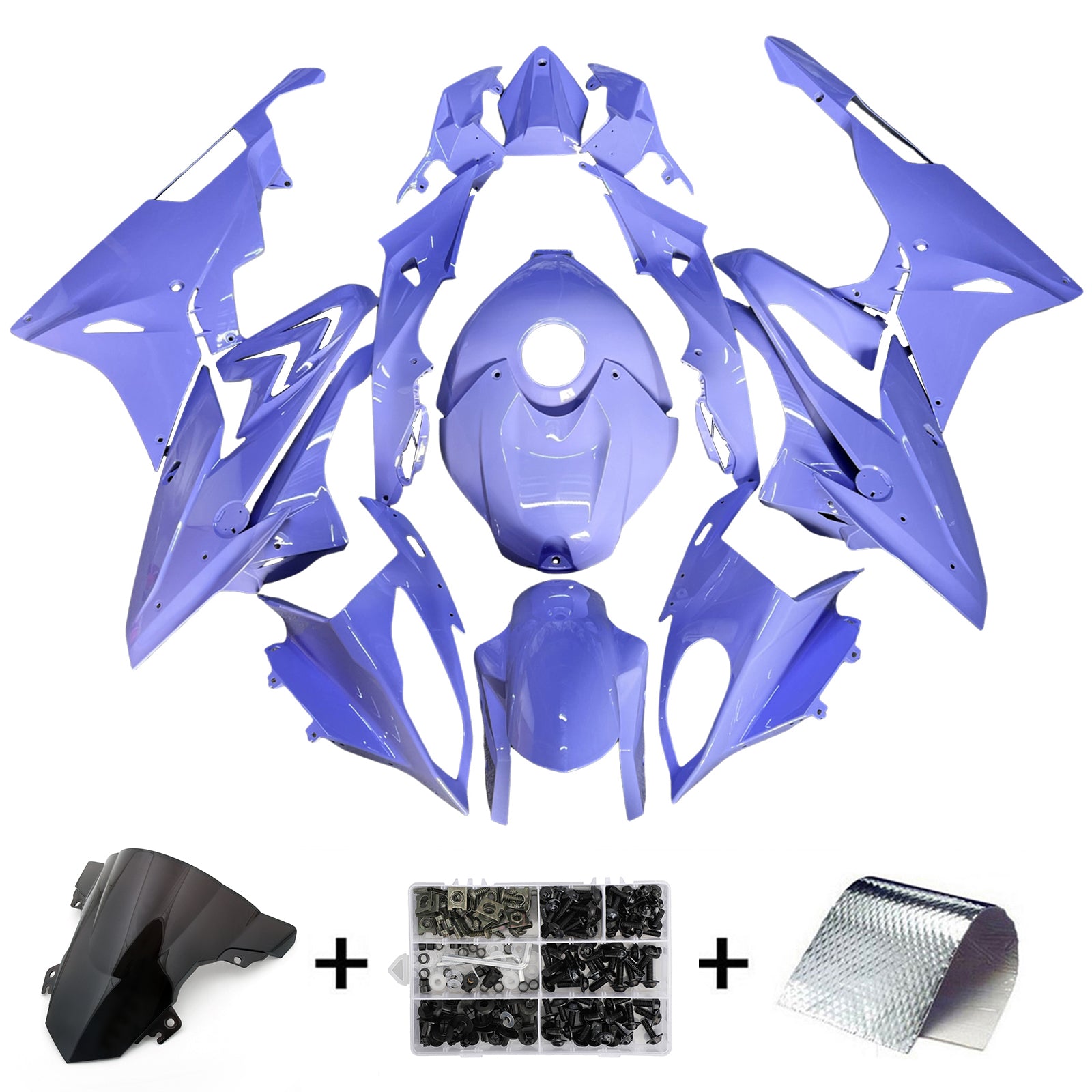 Amotopart 2015-2016 BMW S1000RR Levandulová modrá sada kapotáže