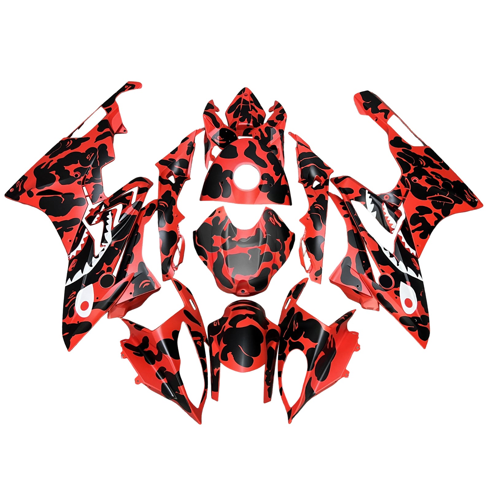 Amotopart 2015-2016 BMW S1000RR Red Black White Sada kapotáže