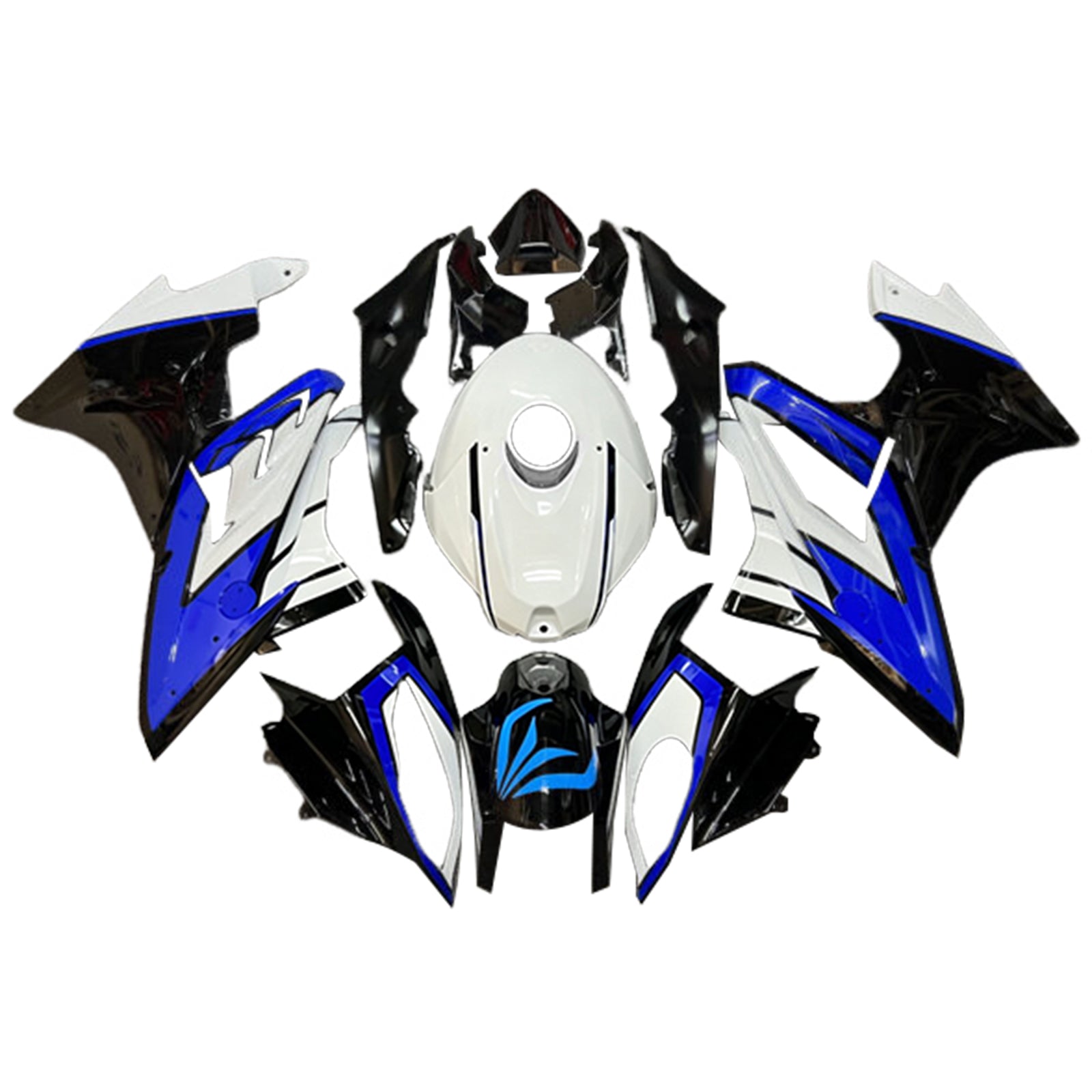 Amotopart 2017-2018 BMW S1000RR Sort Hvid Blå Fairing Kit