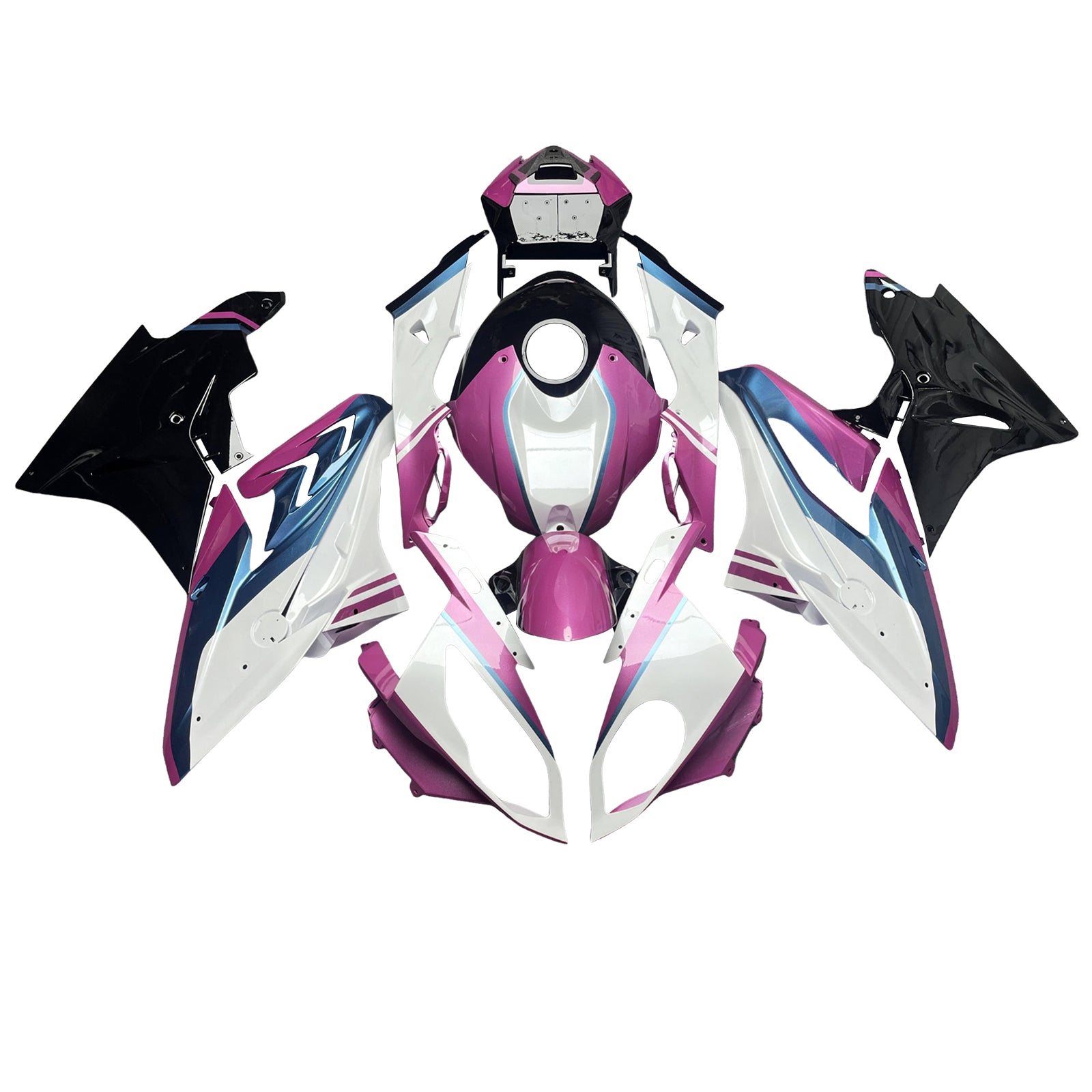 Amotopart 2017-2018 BMW S1000RR Hvid Sort Pink Fairing Kit