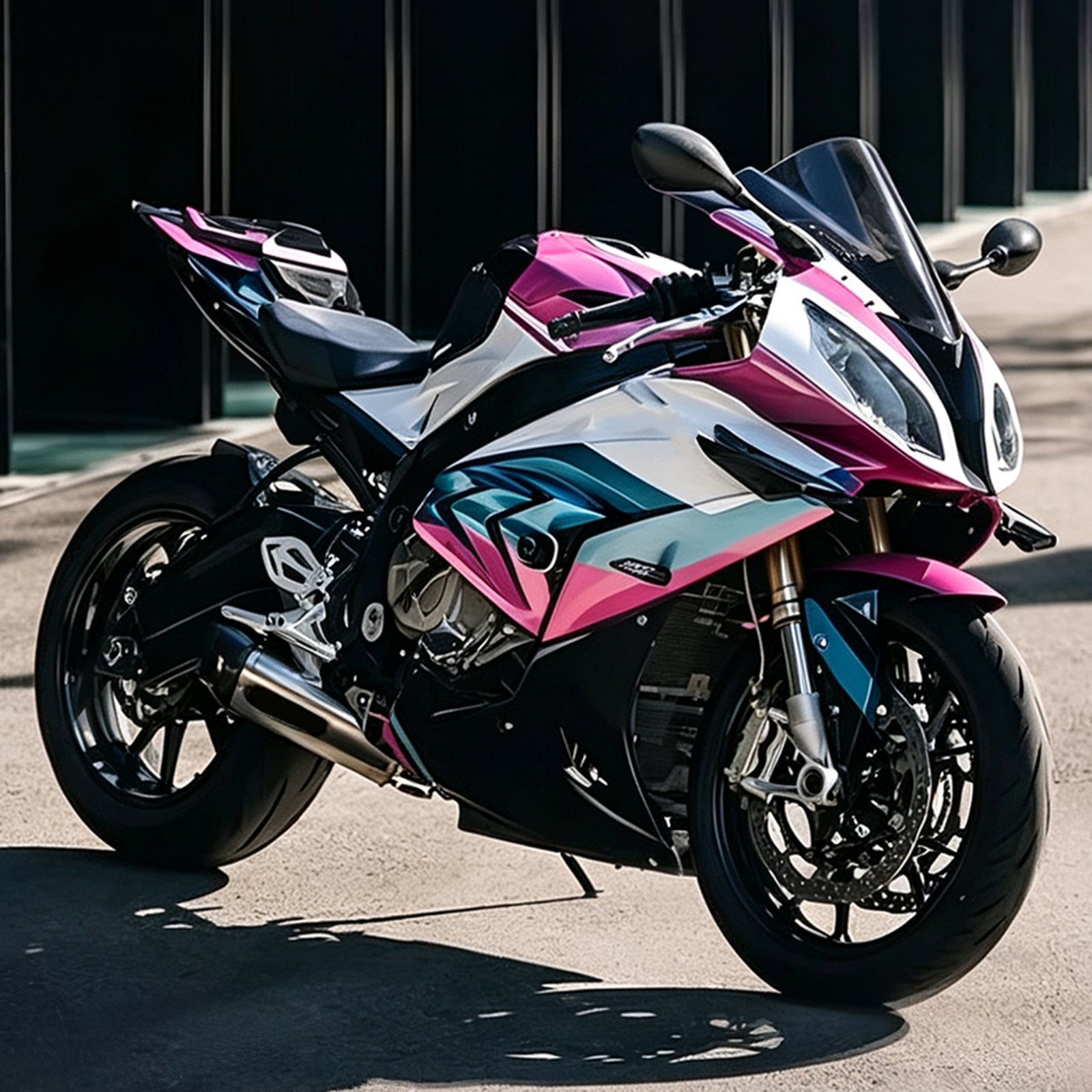 Amotopart 2017-2018 BMW S1000RR Hvid Sort Pink Fairing Kit