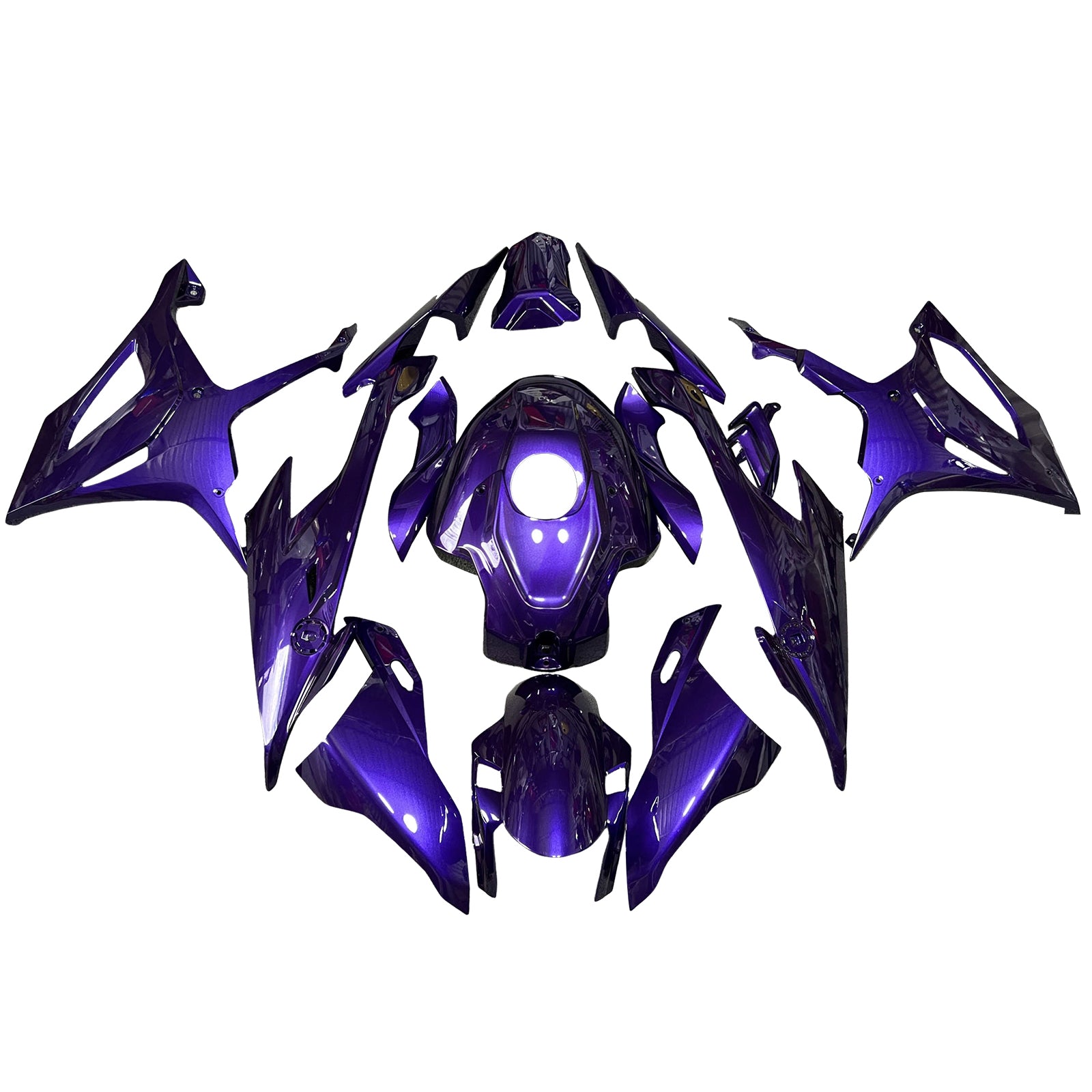 Amotopart 2019-2022 BMW M1000RR S1000RR Purple Black Chameleon Fairing Kit