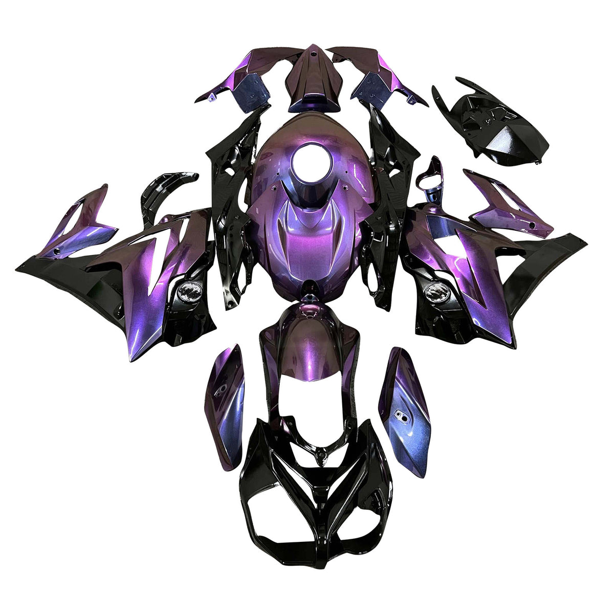 Amotopart 2014-2016 BMW S1000R Blue Purple Chameleon Fairing Kit