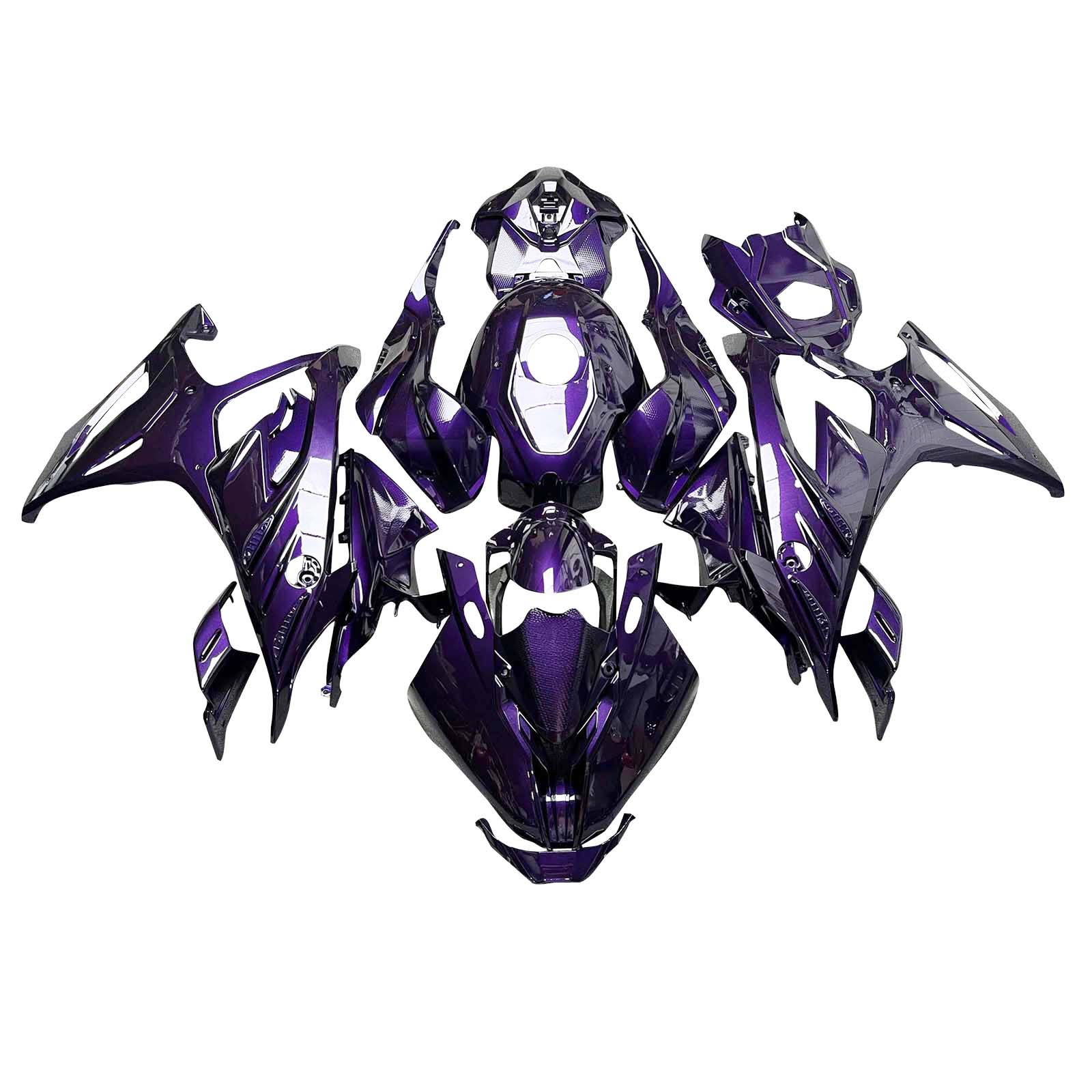 Amotopart 2023-2024 BMW S1000RR Black White Purple Fairing Kit