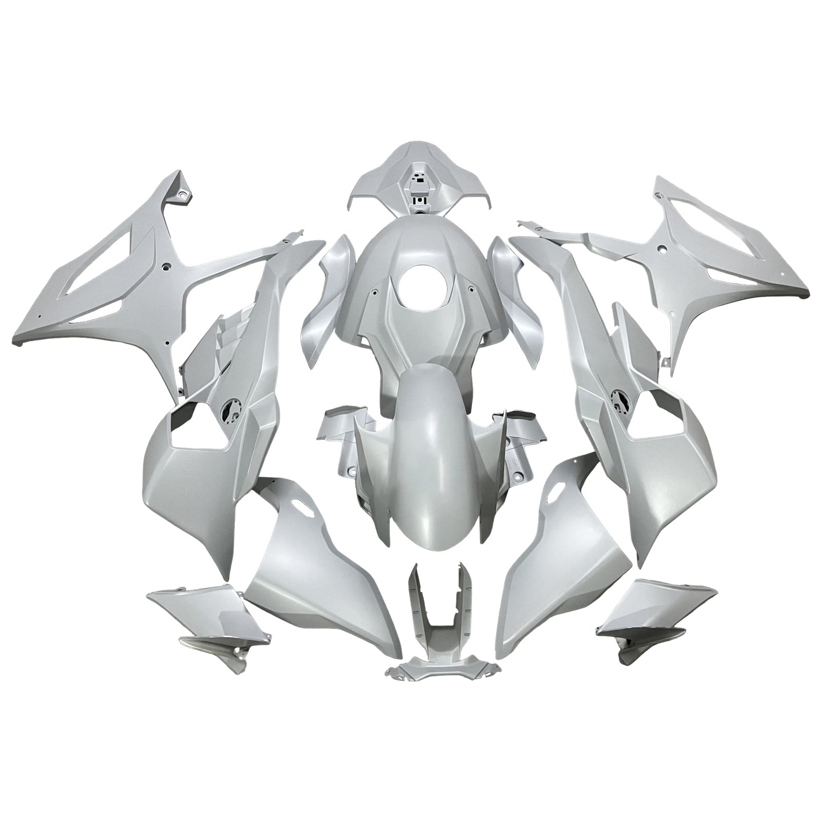 Amotopart 2025-2026 BMW S1000RR Gray White Fairing Kit