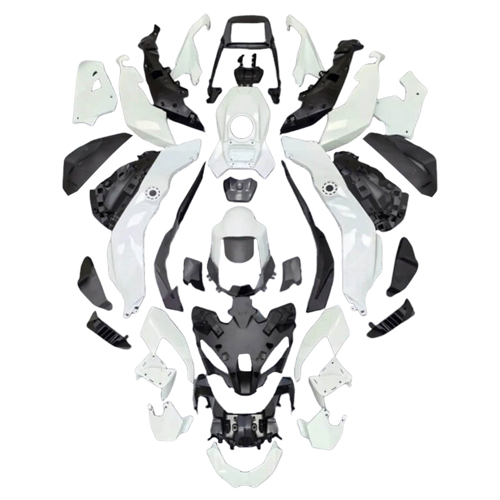 Amotopart 2024-2026 BMW M1000XR Black Gray White Fairing Kit