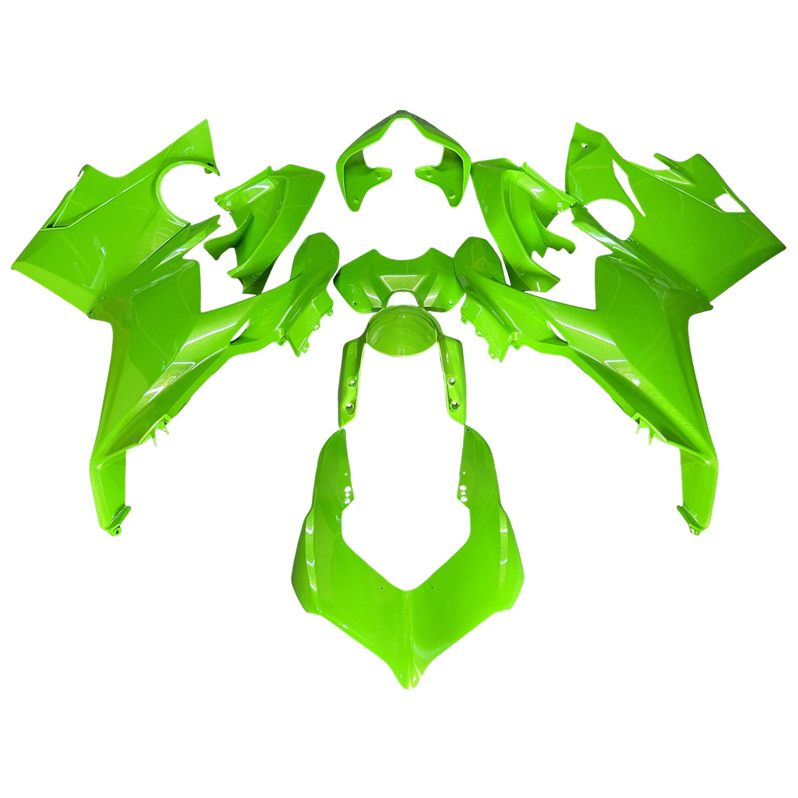 Amotopart 2018-2019 Ducati Panigale V4 V4S Kit de carénage vert fluo