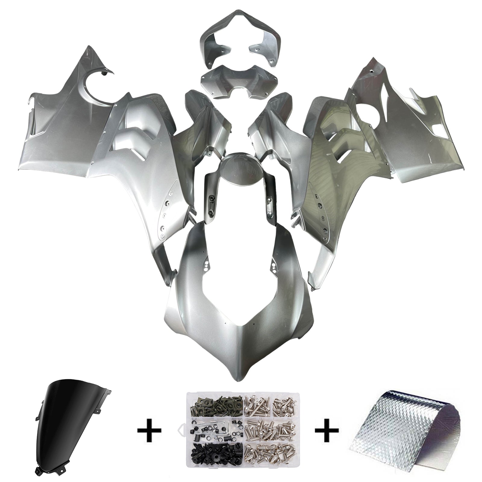Amotopart 2018-2019 Ducati Panigale V4 V4S bílá sada kapotáže