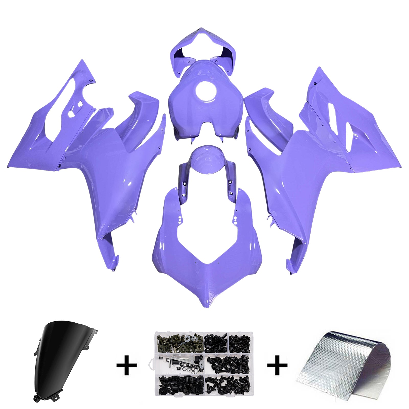 Sada kapotáže Amotopart 2020-2024 Ducati Panigale V2 Lavender Blue