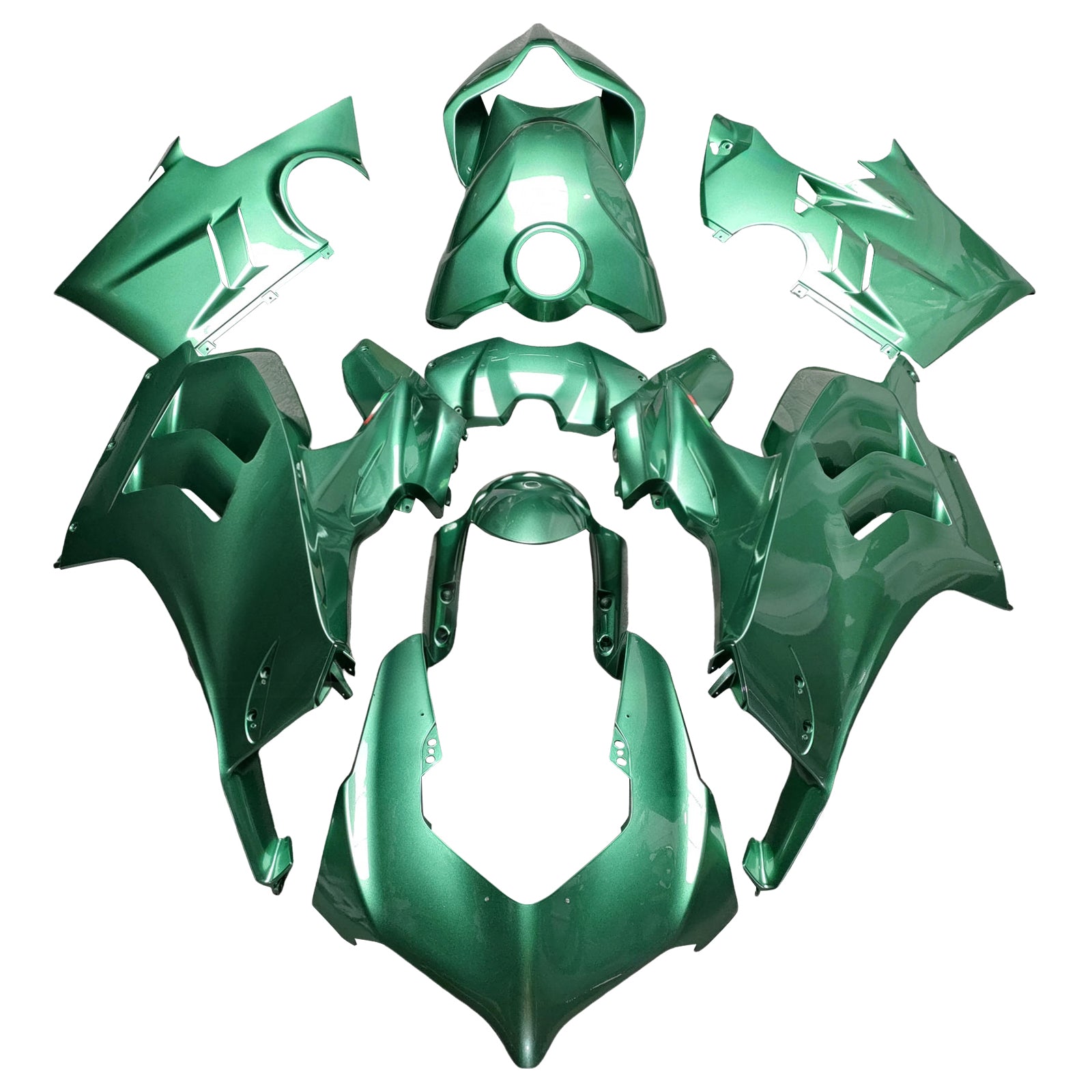 Amotopart 2022-2024 Ducati Panigale V4 V4S Green Fairing Kit