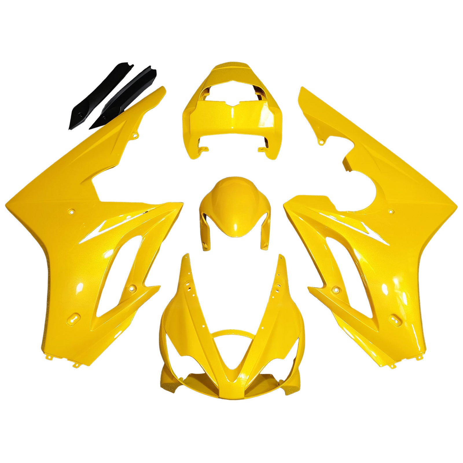 Amotopart 2006-2008 Triumph Daytona 675 Yellow Fairing Kit